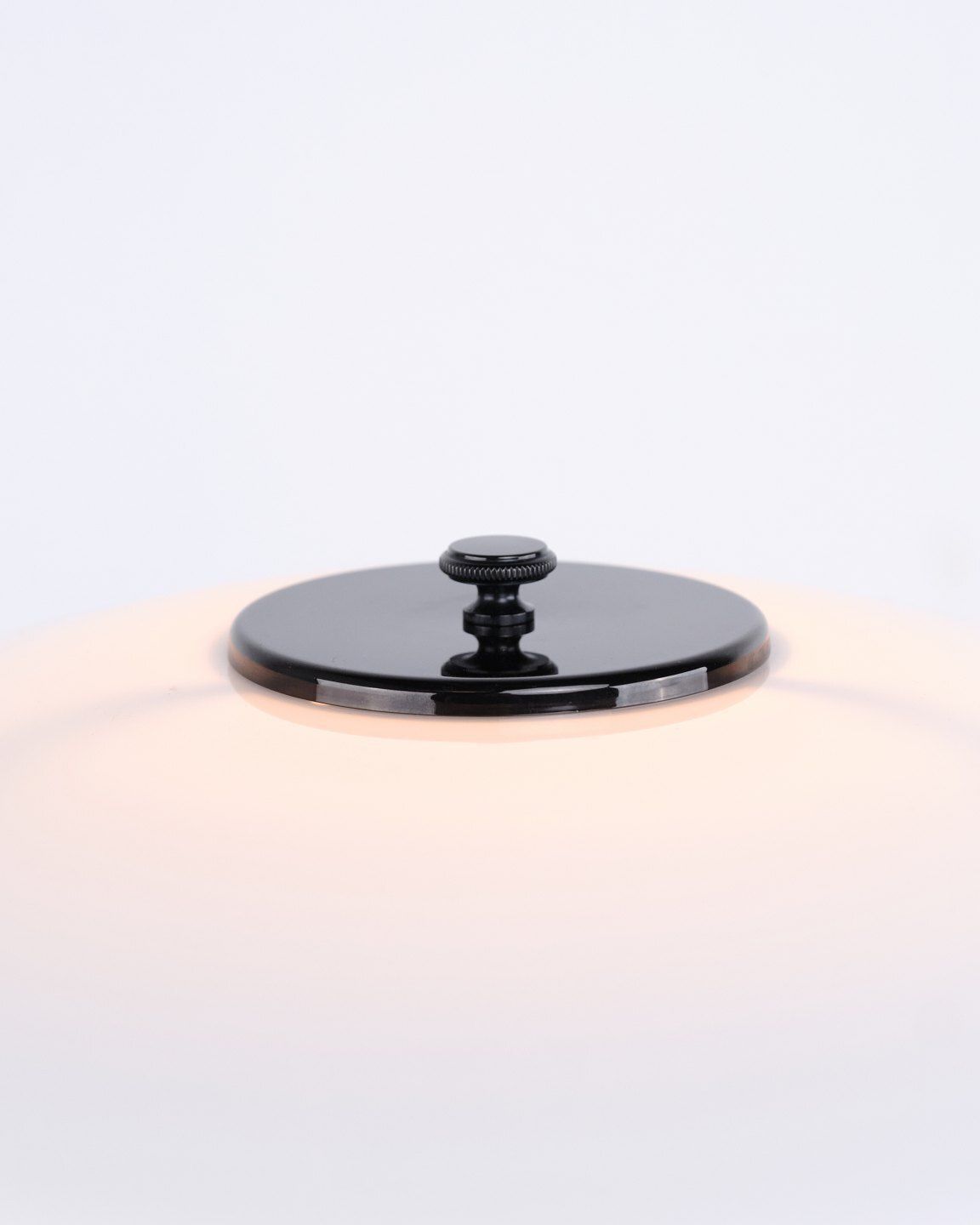 Poul Henningsen Table Lamp Model Ph 3/2 In Black Metallised Brass For Louis Poulsen. photo for sale