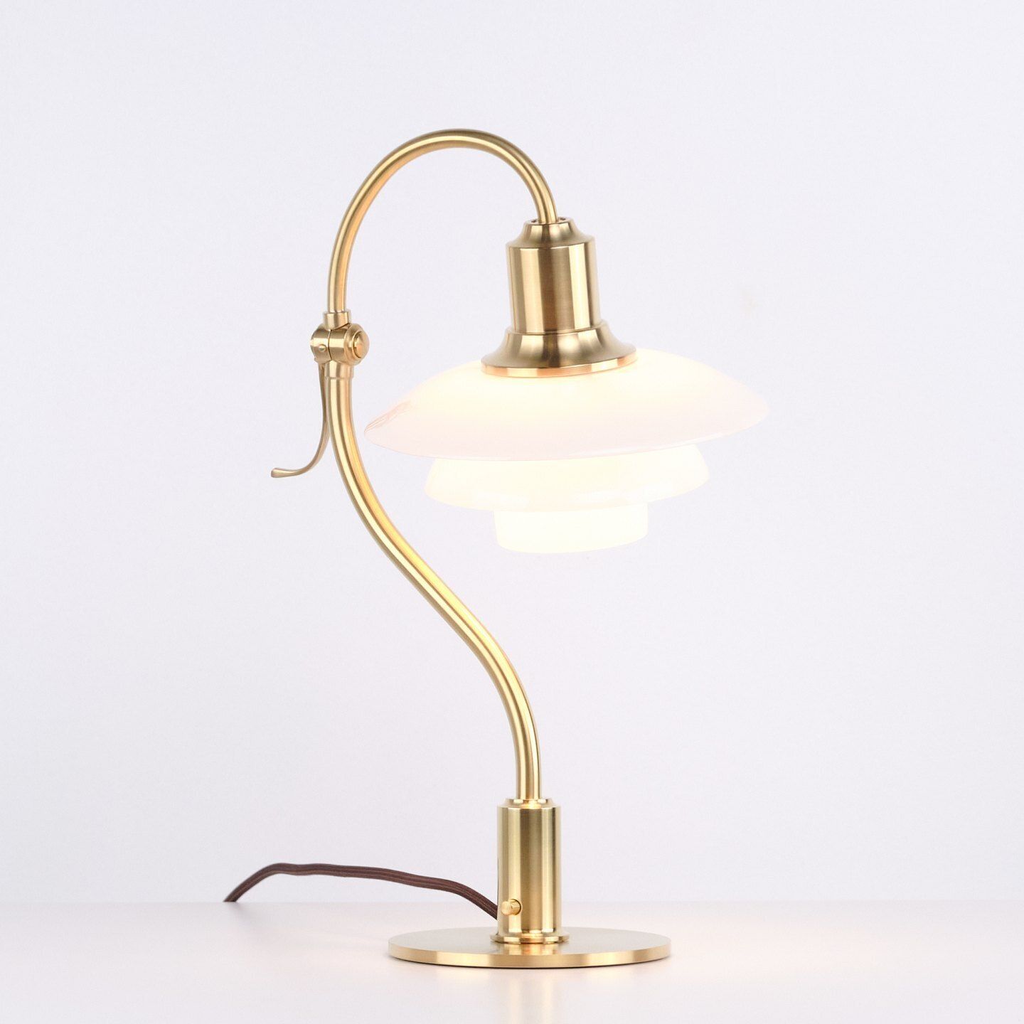 Poul Henningsen Table Lamp Ph 2/2 “The Question Mark” Limited Edition By Louis Poulsen. photo furniture