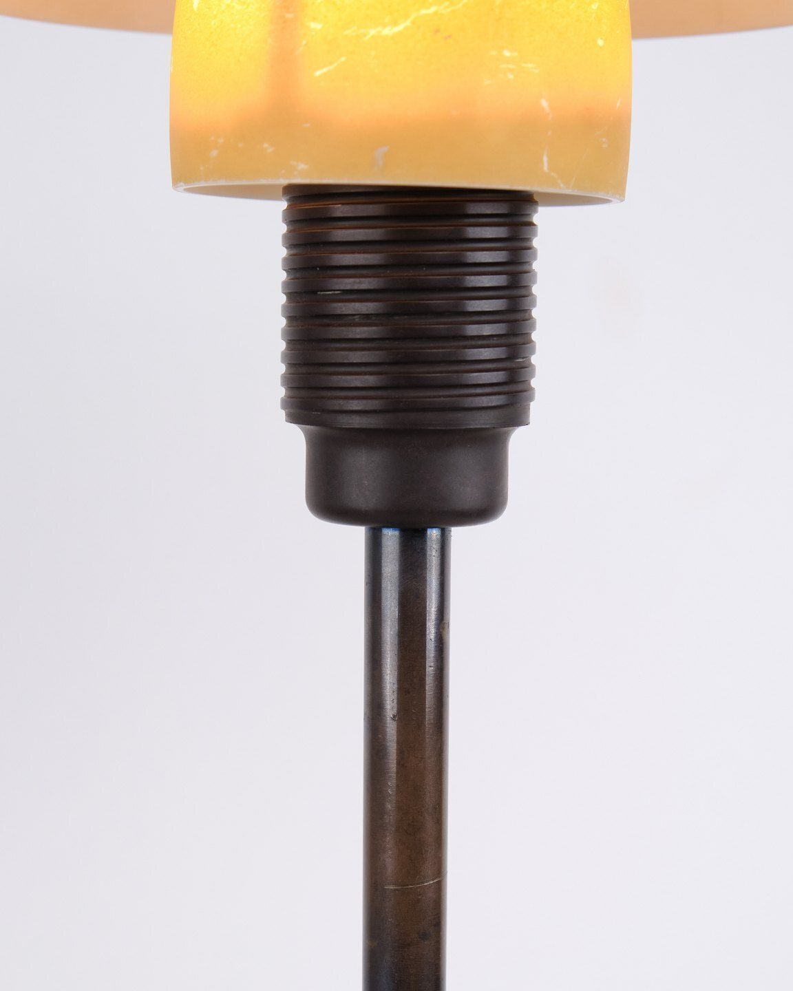 Poul Henningsen Table Lamp Model Ph 3½/2½ With Yellow Metal Top Shade For Louis Poulsen, 1930s. photo 5726.0