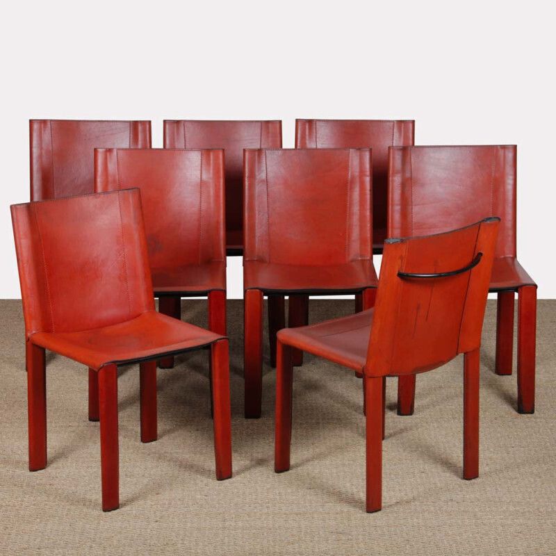 Set Of 8 Chairs By Carlo Bartoli For Matteo Grassi, 1980 photo furniture