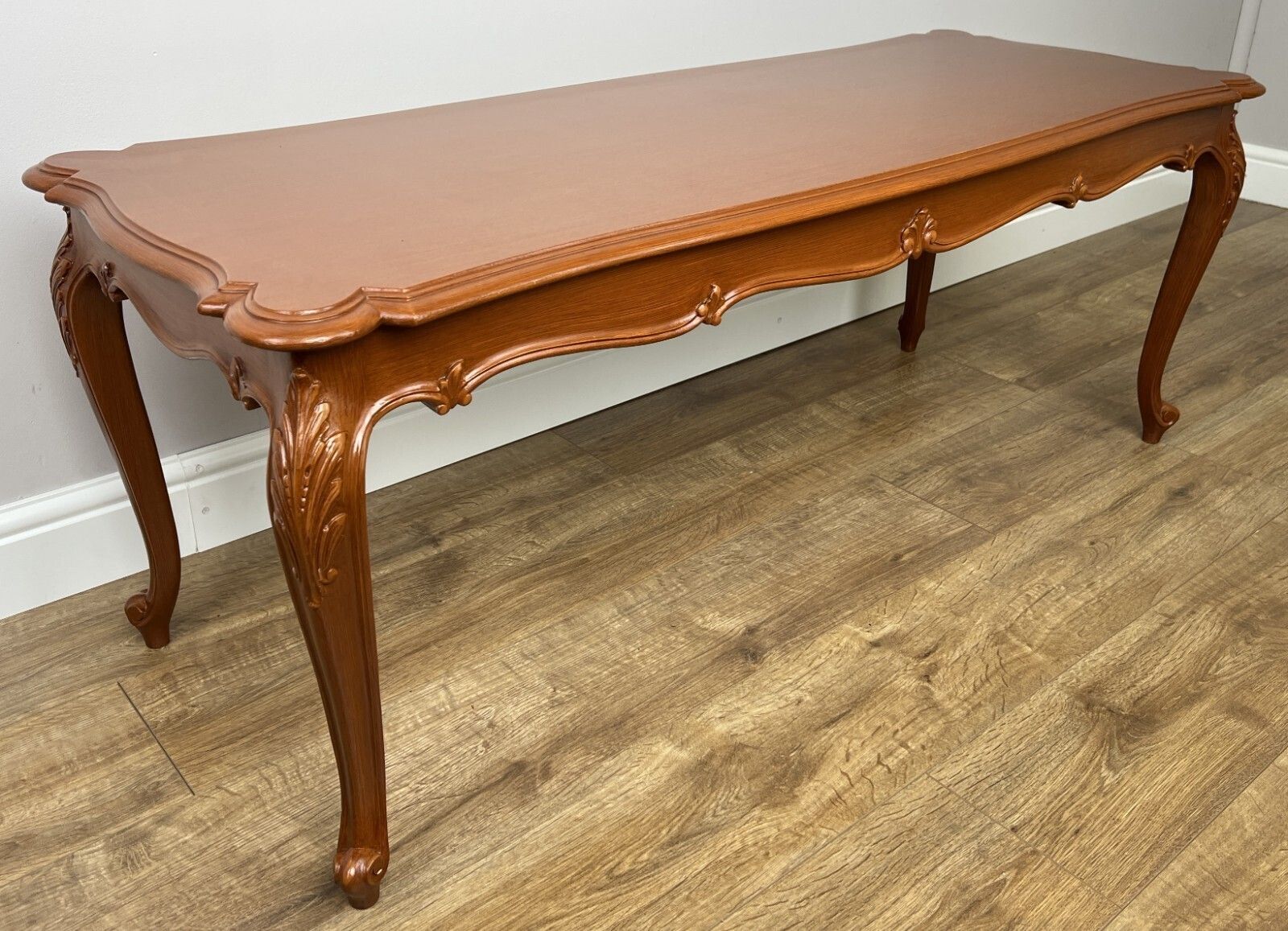 Coffee Table Vintage French Louis Style Carved Coffee Table Lot 4969. photo for sale