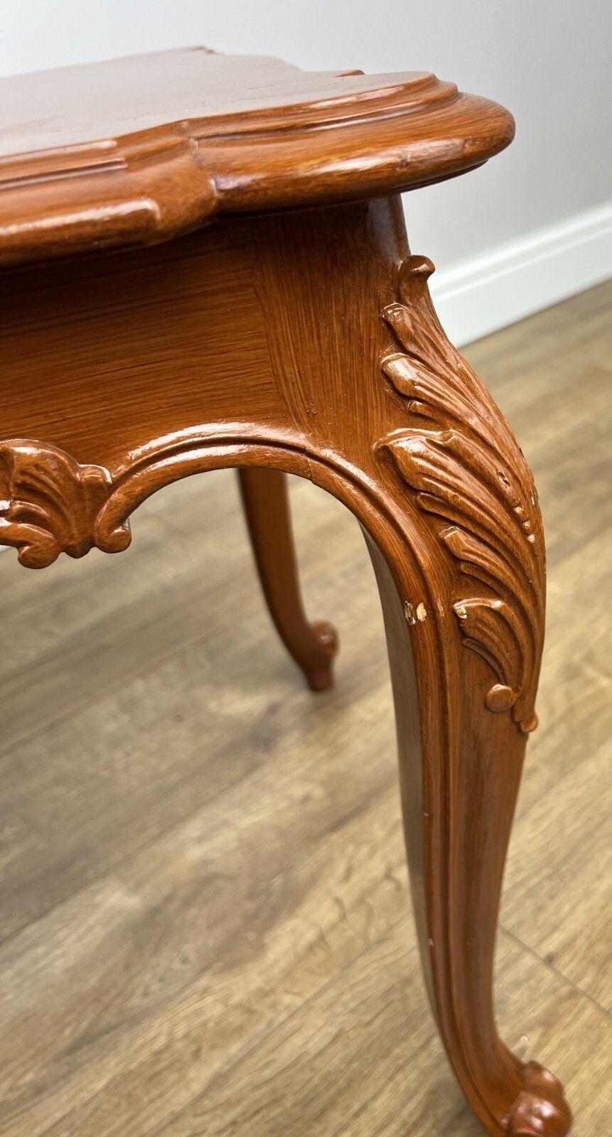 349.0 Coffee Table Vintage French Louis Style Carved Coffee Table Lot 4969. photo