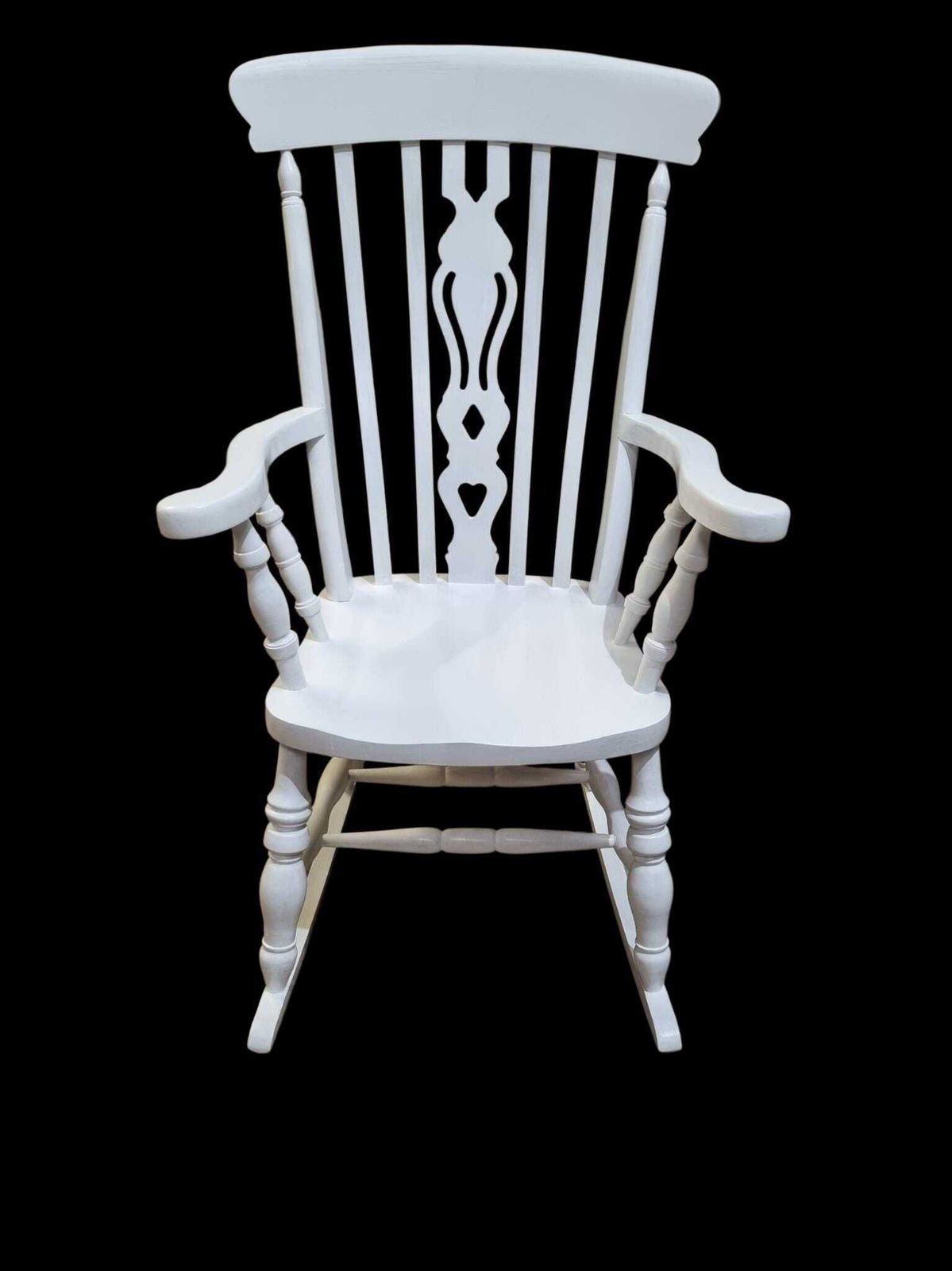Vintage Windsor Style Rocking Chair / Painted Finish / C.1970 / Free Delivery photo Furniture