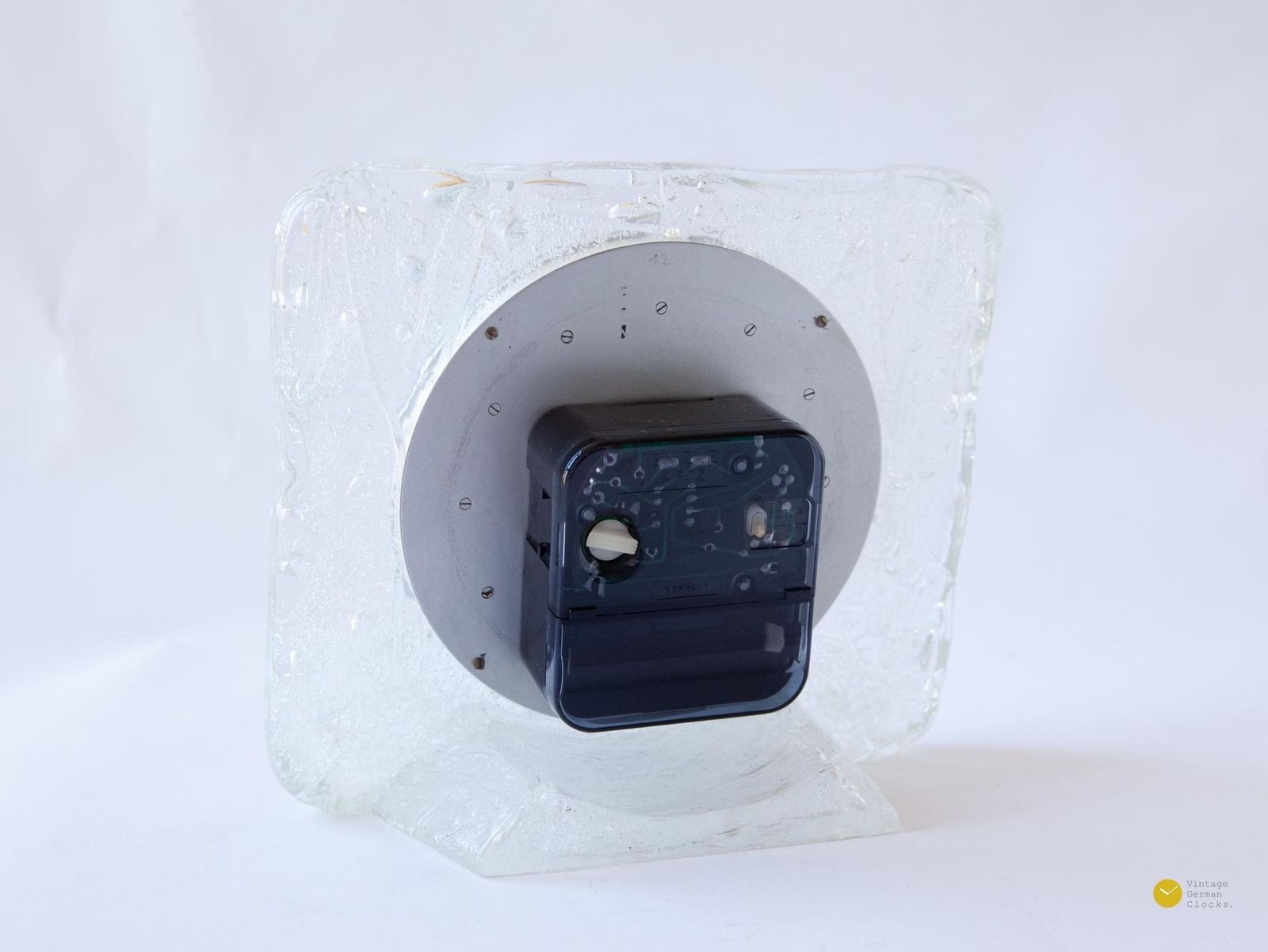 photo buy Space Age Kienzle Ice Glass Desk Clock Germany Panton Style Mid Century Modernism Pop Table Mcm 1970s