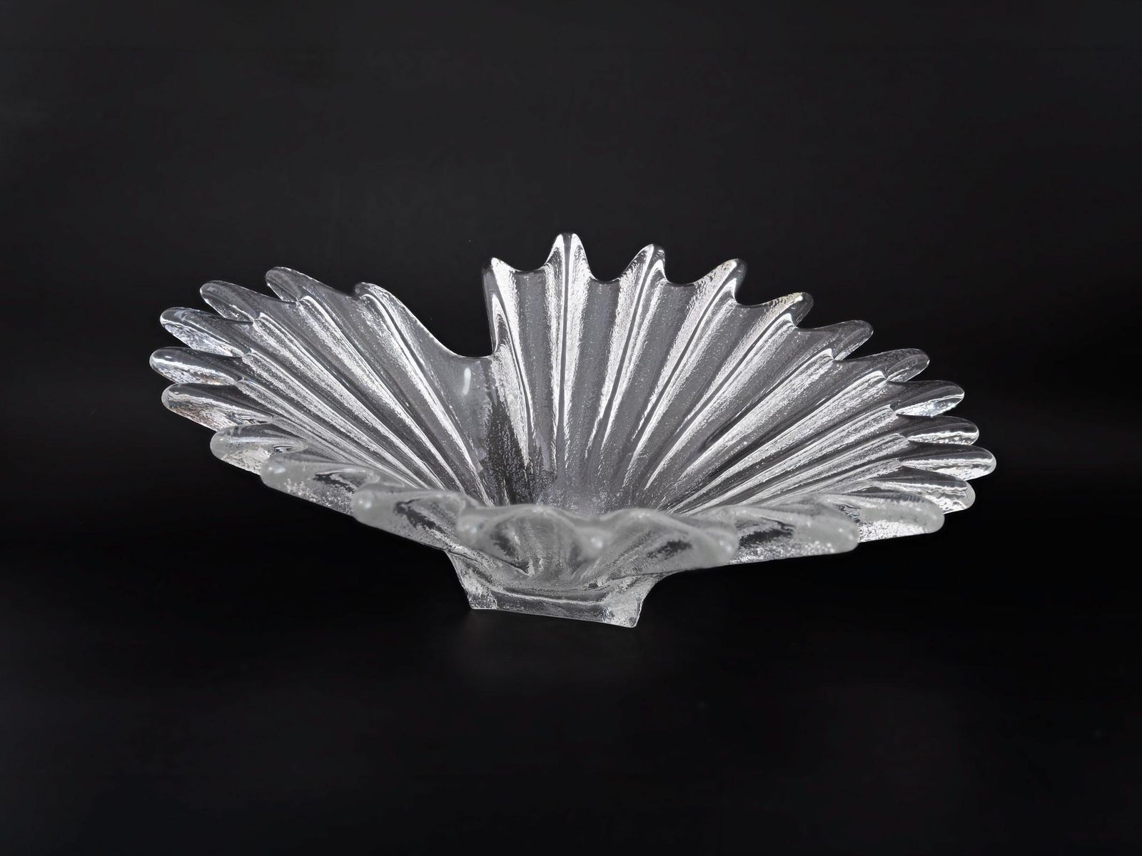 Dartington Glass Anita Harris Design Palm Dish   1980's Twentieth Century Home Decor photo vintage