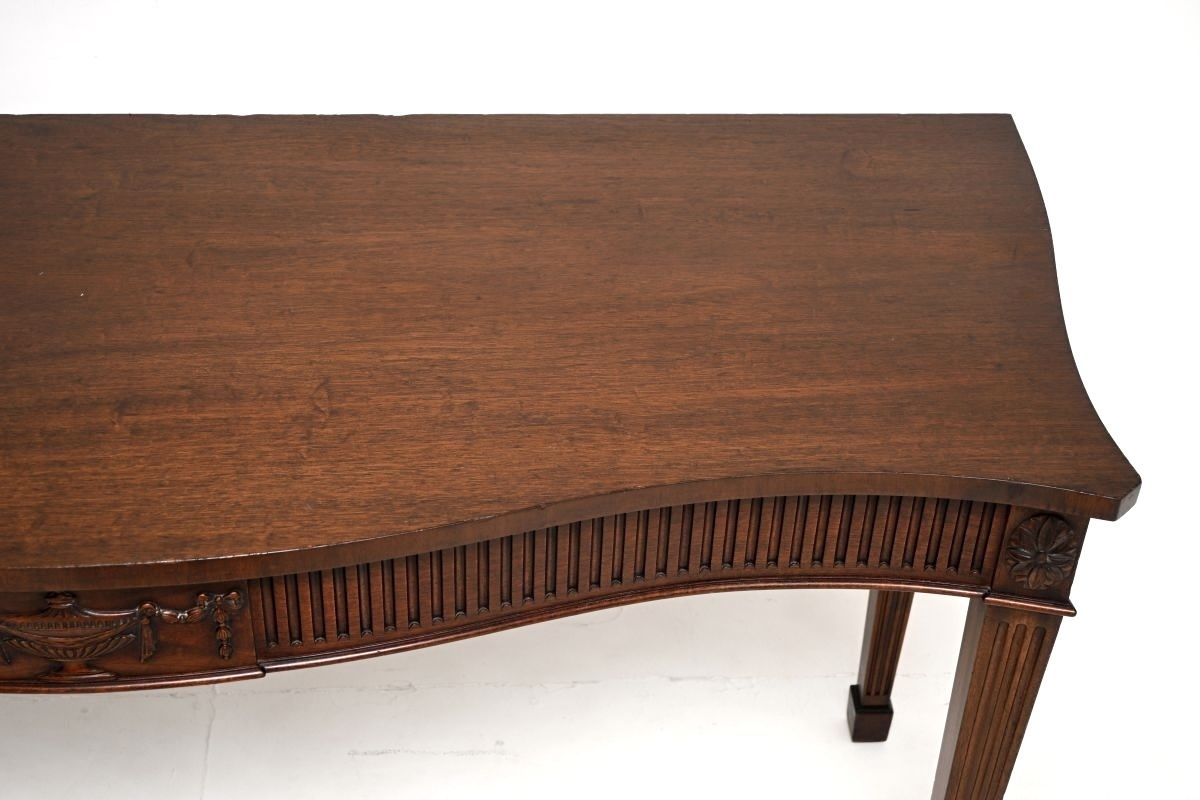 Antique Sheraton Style Mahogany Console Table By William Tillman photo Furniture