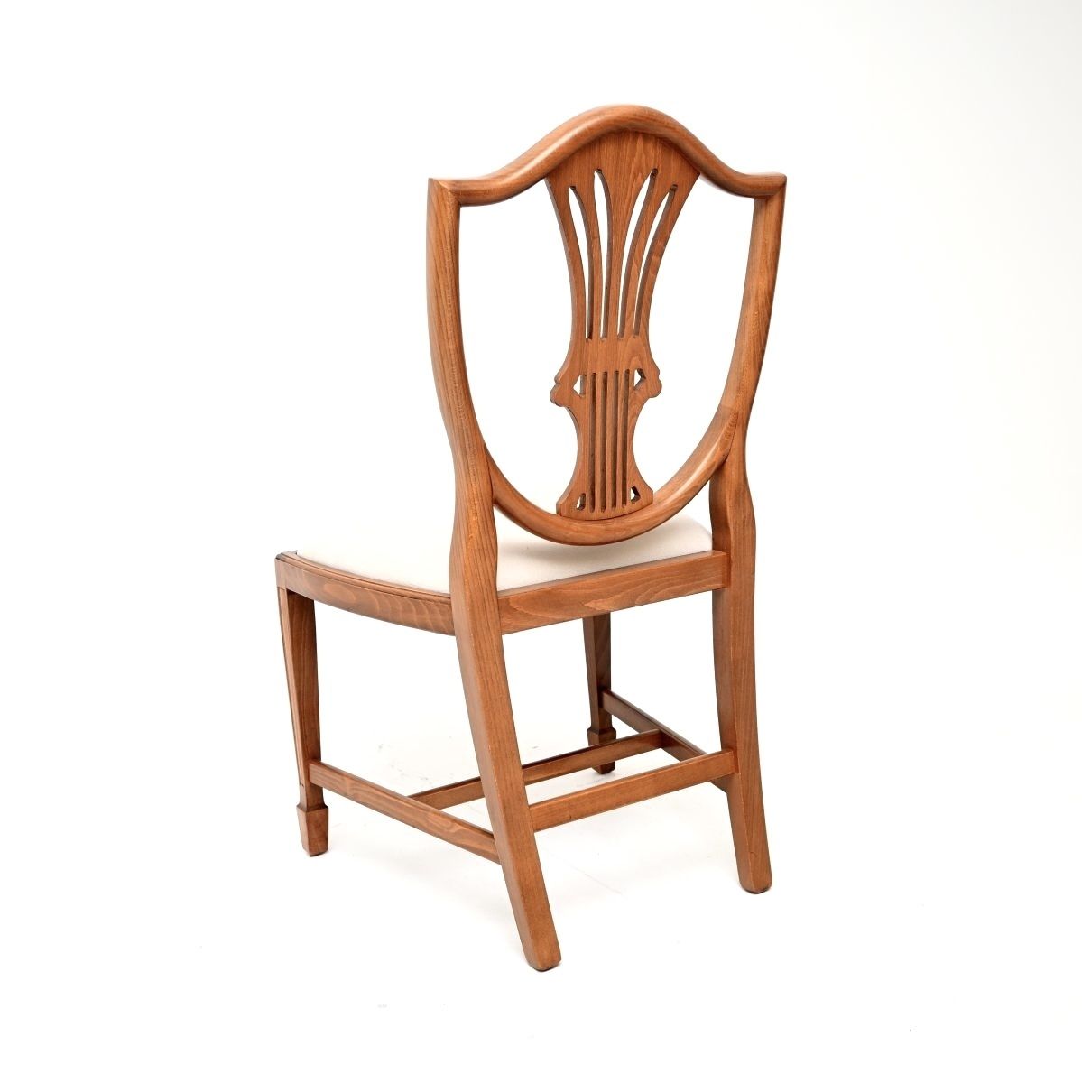 photo for sale Set Of Eight Antique Sheraton Style Shield Back Dining Chairs