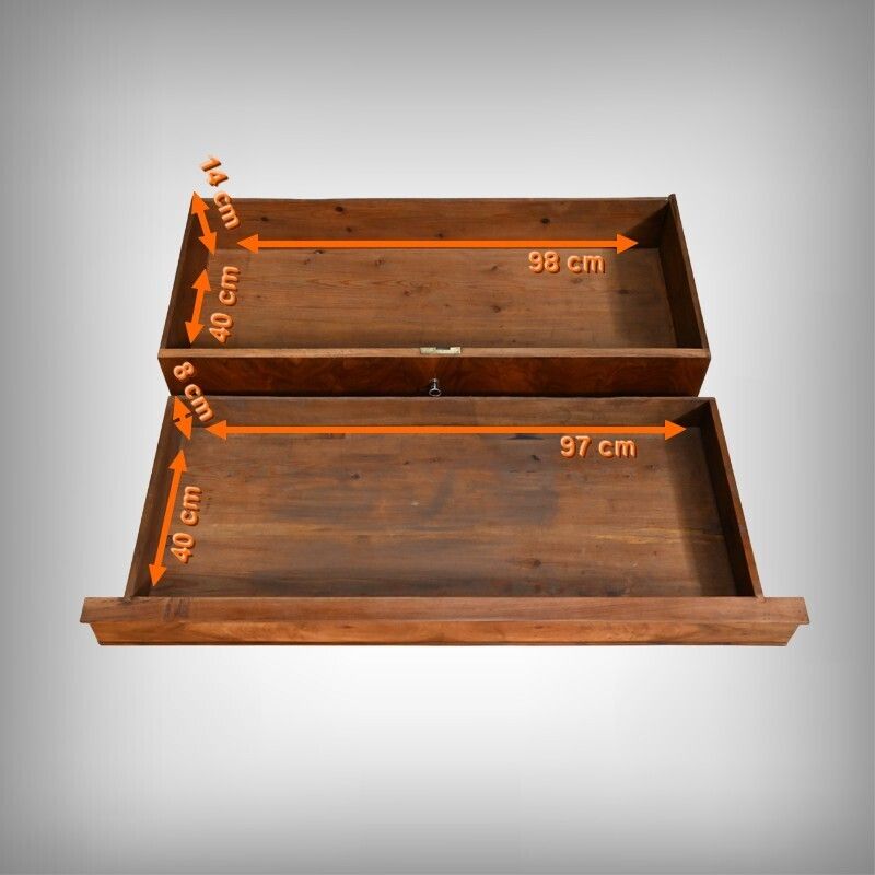 photo vintage Chest Of Drawers In Burr Walnut, Restoration Period – Part 1, 19th Century