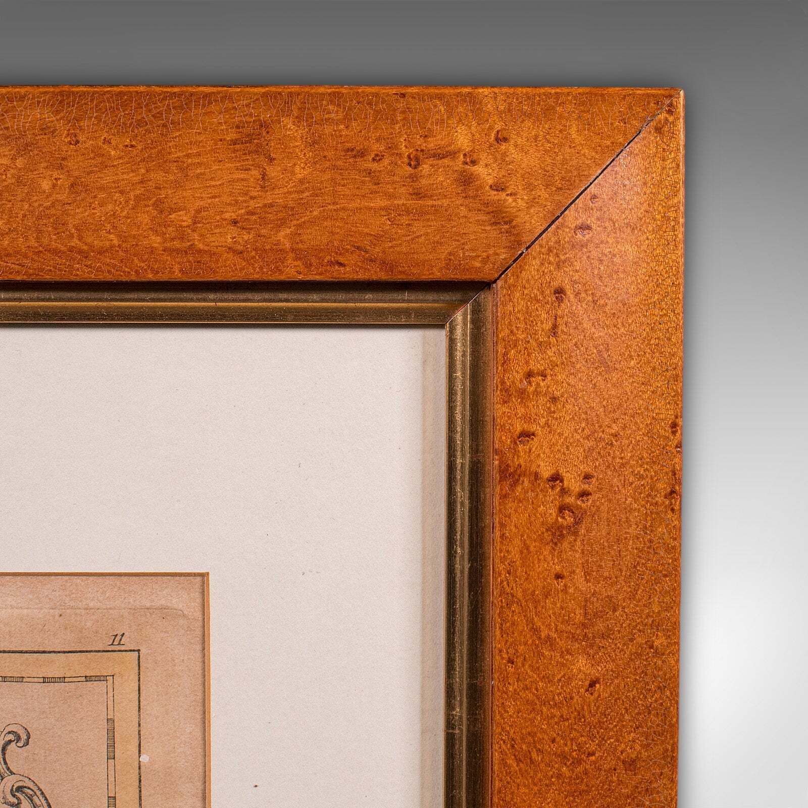 Art Antique Map Of Scotland, French, Framed Cartography, Ecosse, Georgian, C.1780 photo