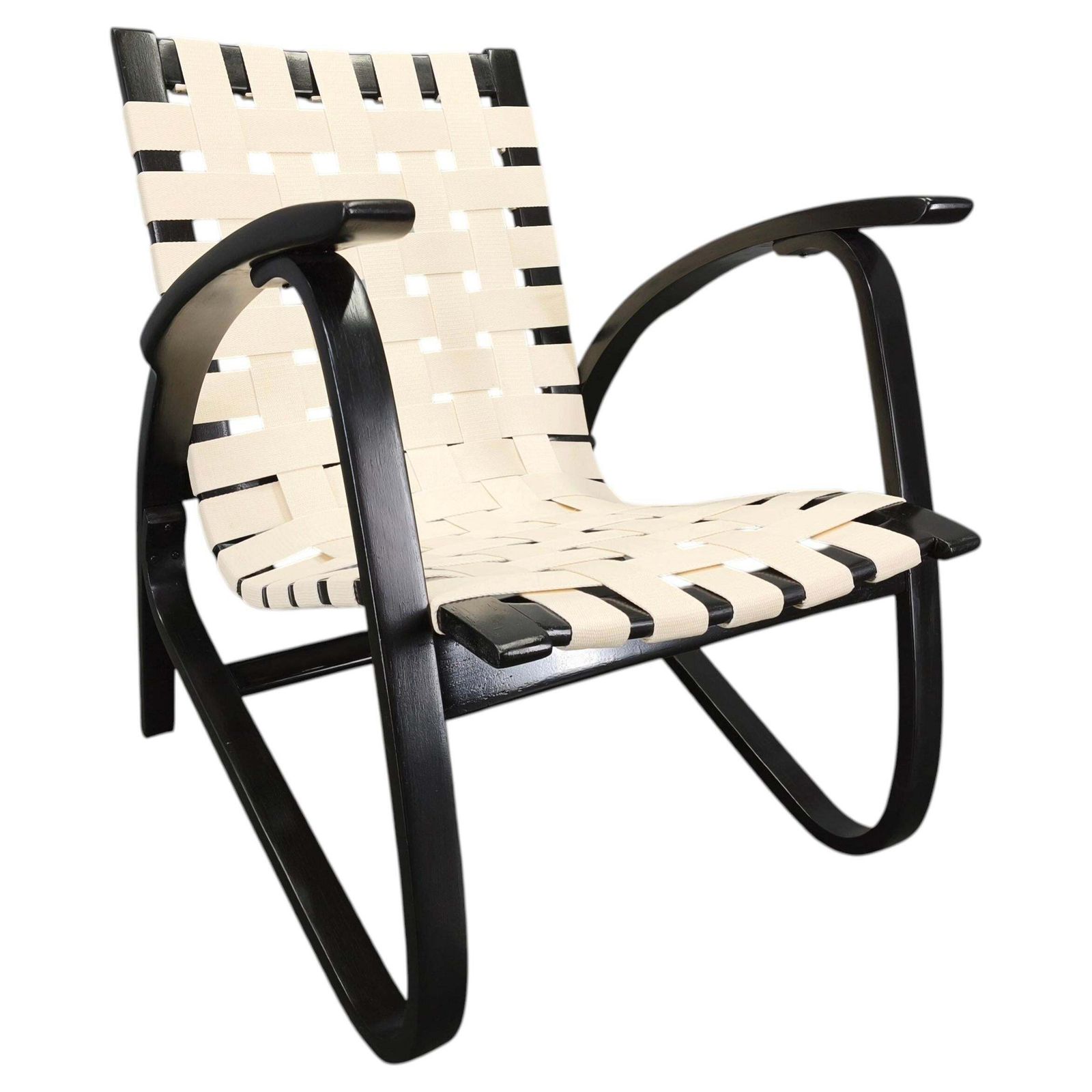 Jan Vanek Bentwood Lounge Chair, Czechoslovakia, 1960s