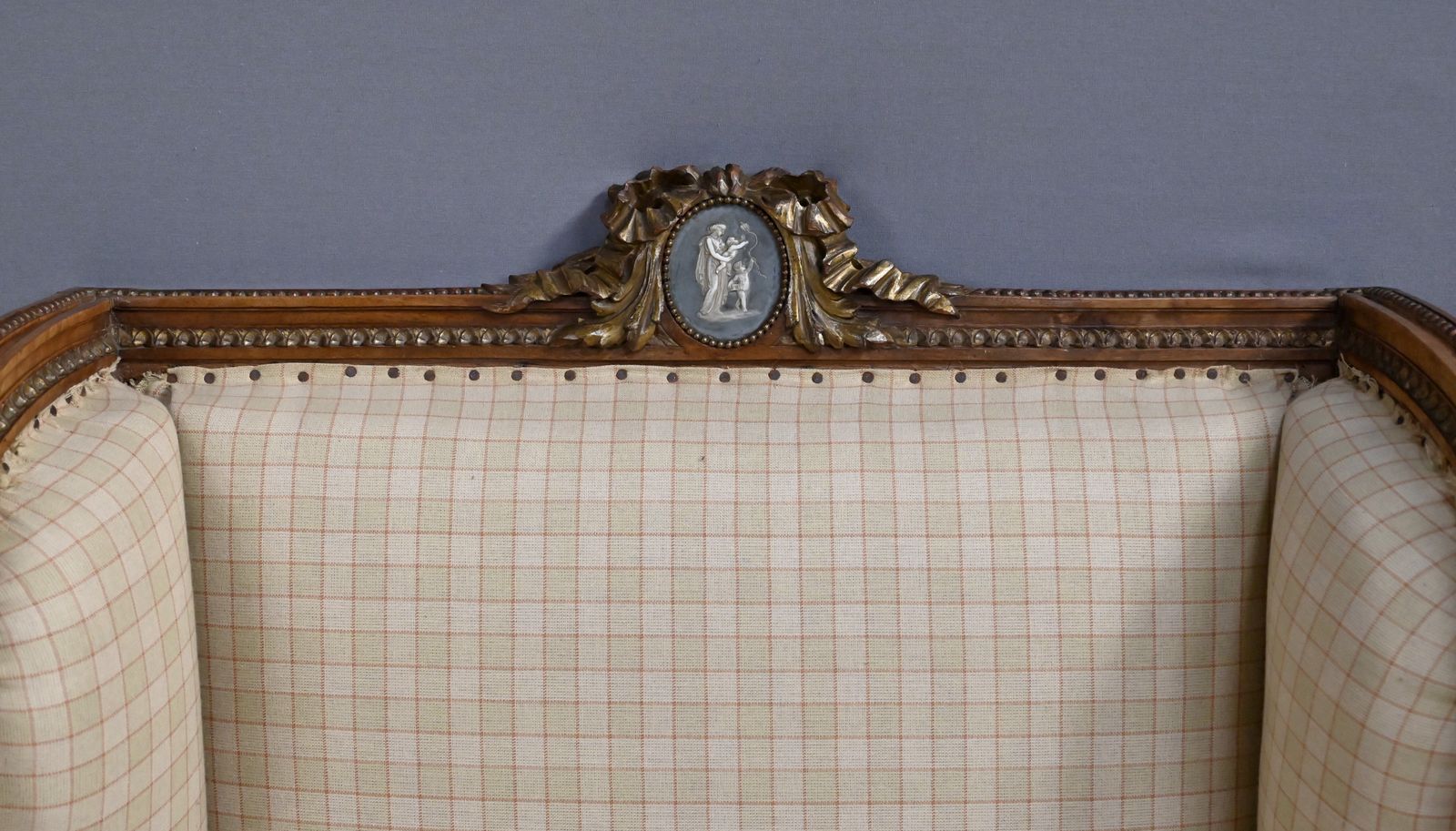 Bergère Armchair With Walnut Ears, Louis XVI Style – Late 19th Century photo 2530.0