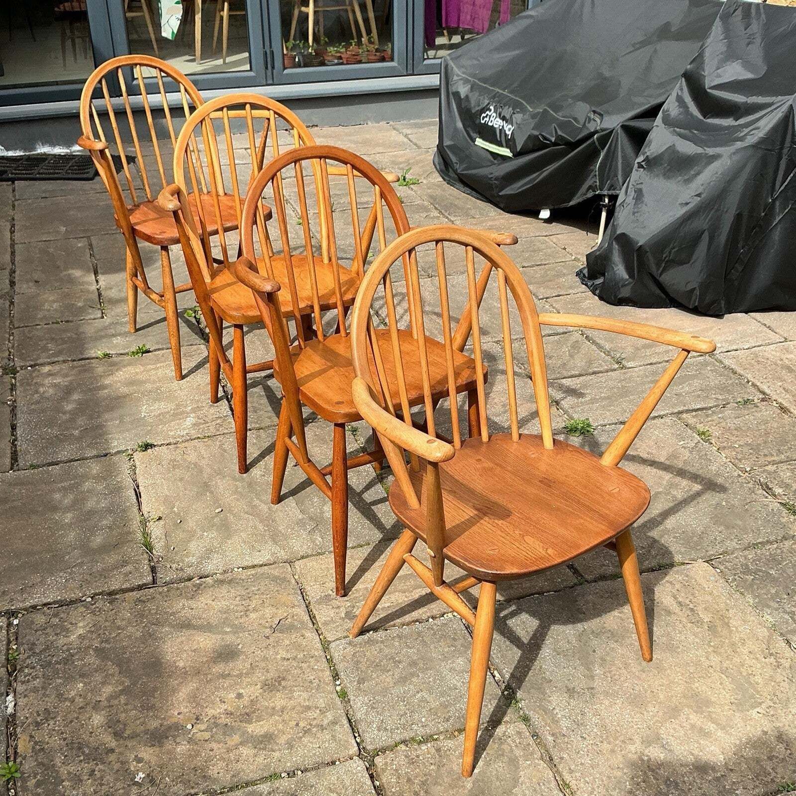 Early Ercol Carver Windsor Dining Or Armchair 139a 50s Original Finish photo Furniture