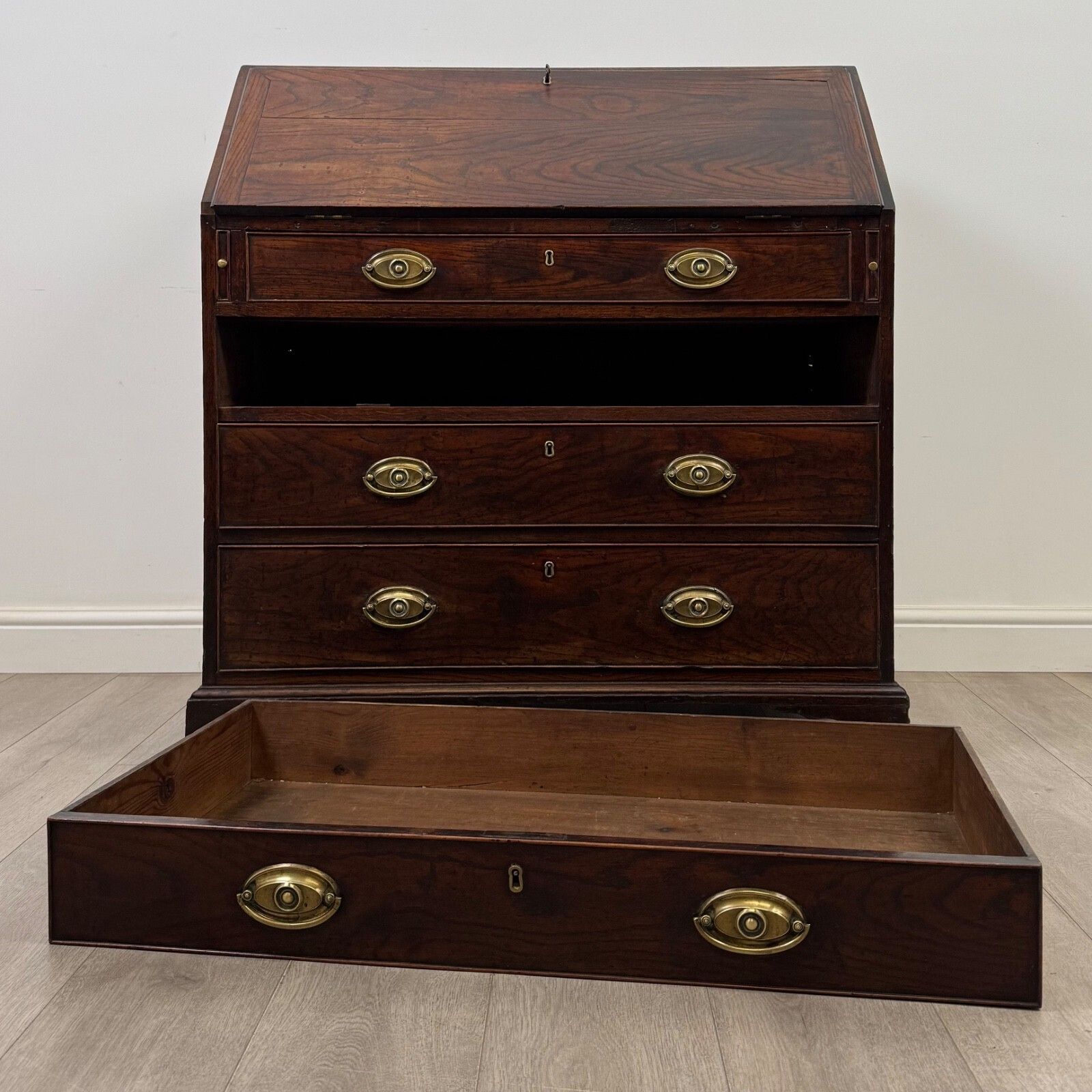 495.0 Antique 18th Century Georgian Oak Bureau photo