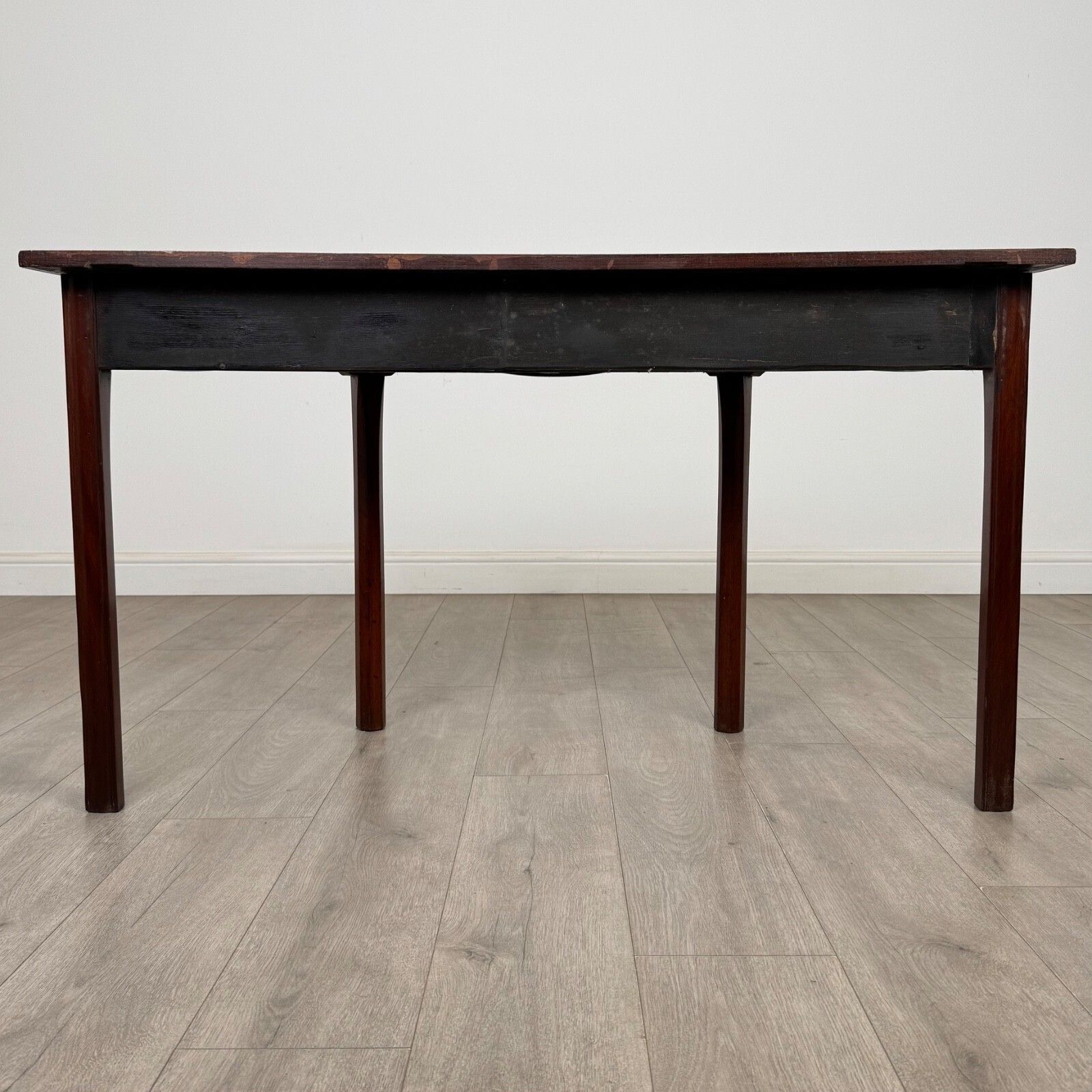 Antique 18th Century Georgian Demi Lune Side Table In Mahogany photo Furniture