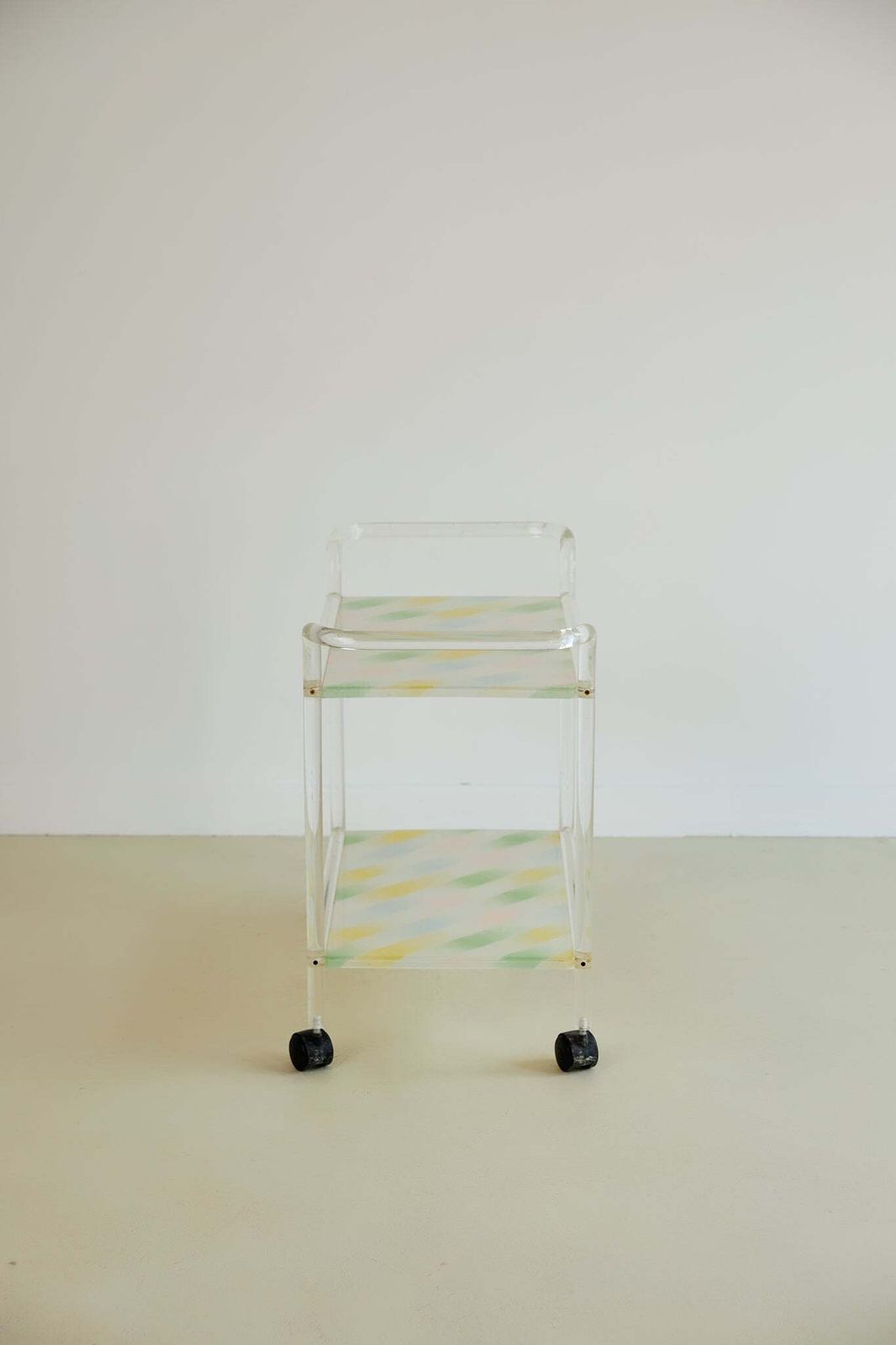 450.0 80’s Lucite Bar Cart, 1980s photo
