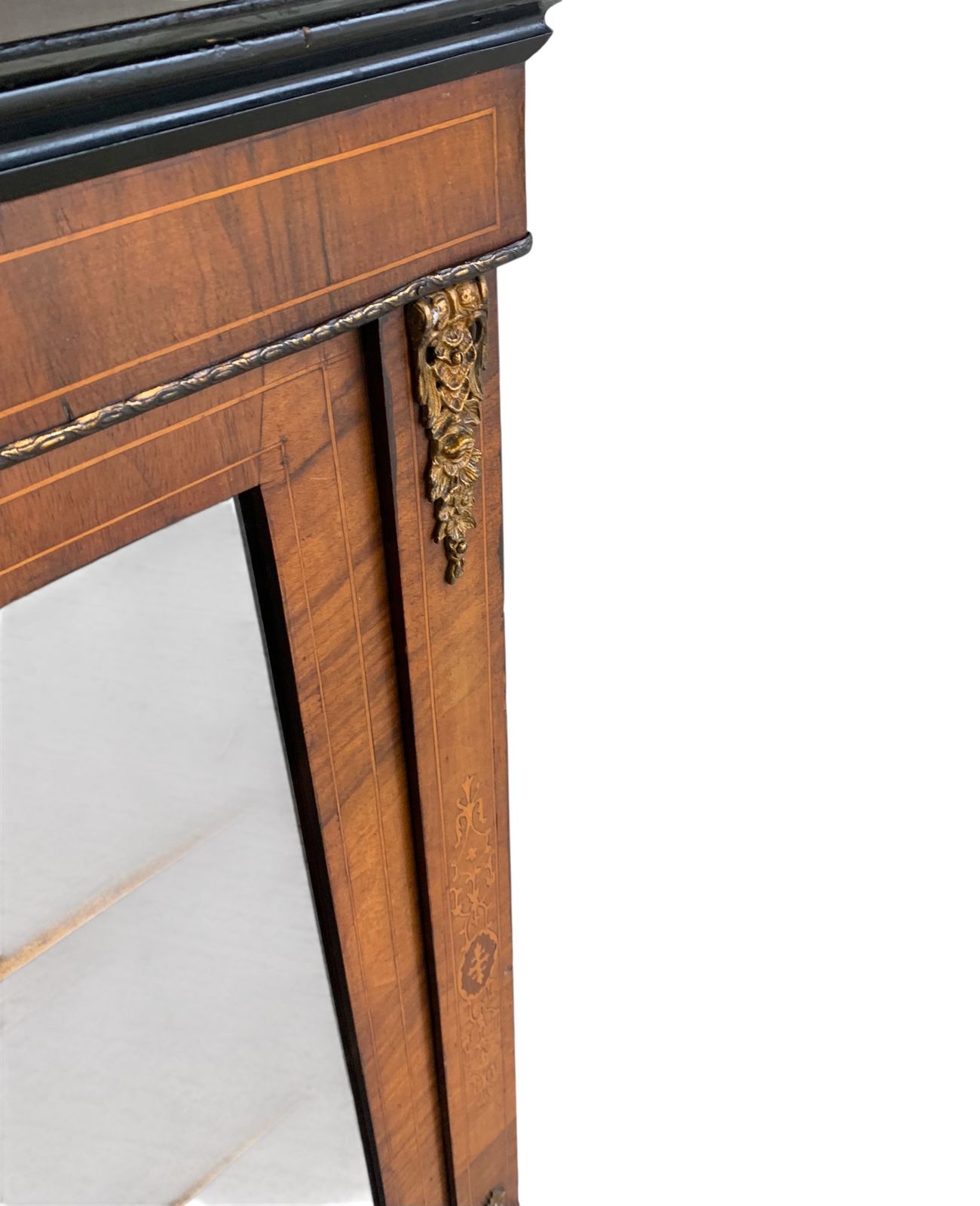 Antique Walnut 19th C Pier Cabinet photo for sale