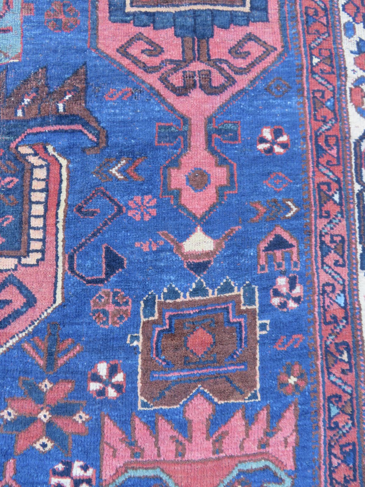 Textiles Collectors Early Antique Tribal Rug. 145cm X 120cm. photo