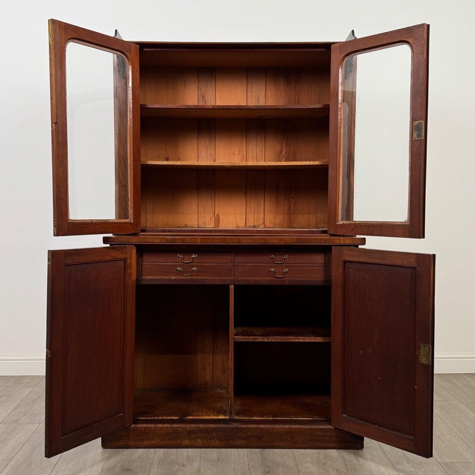 Antique 19th Century Victorian Bookcase In Mahogany photo for sale
