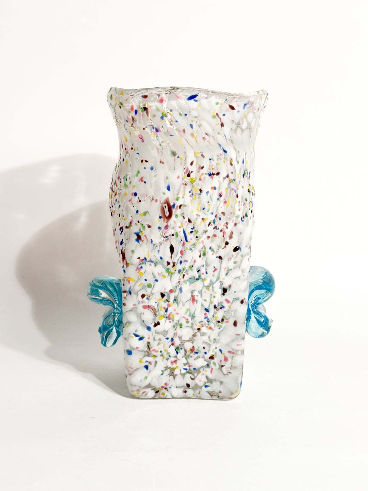 Goto De Fornasa In White And Blue Murano Glass From The 1980s photo for sale