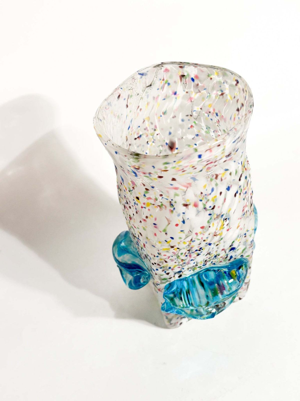 Goto De Fornasa In White And Blue Murano Glass From The 1980s photo 134.0