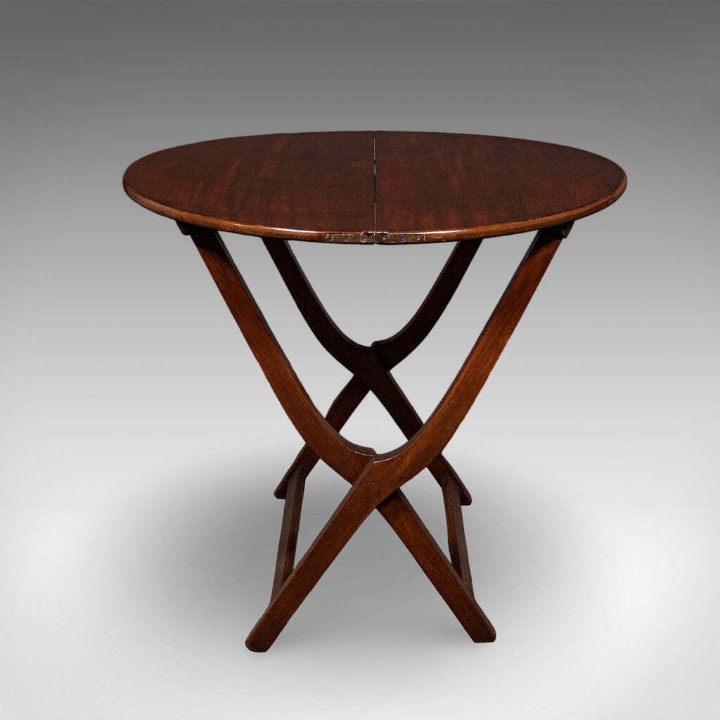 Antique Garden Party Serving Table, English, Folding, Lounge, Veranda, Victorian photo 811.0