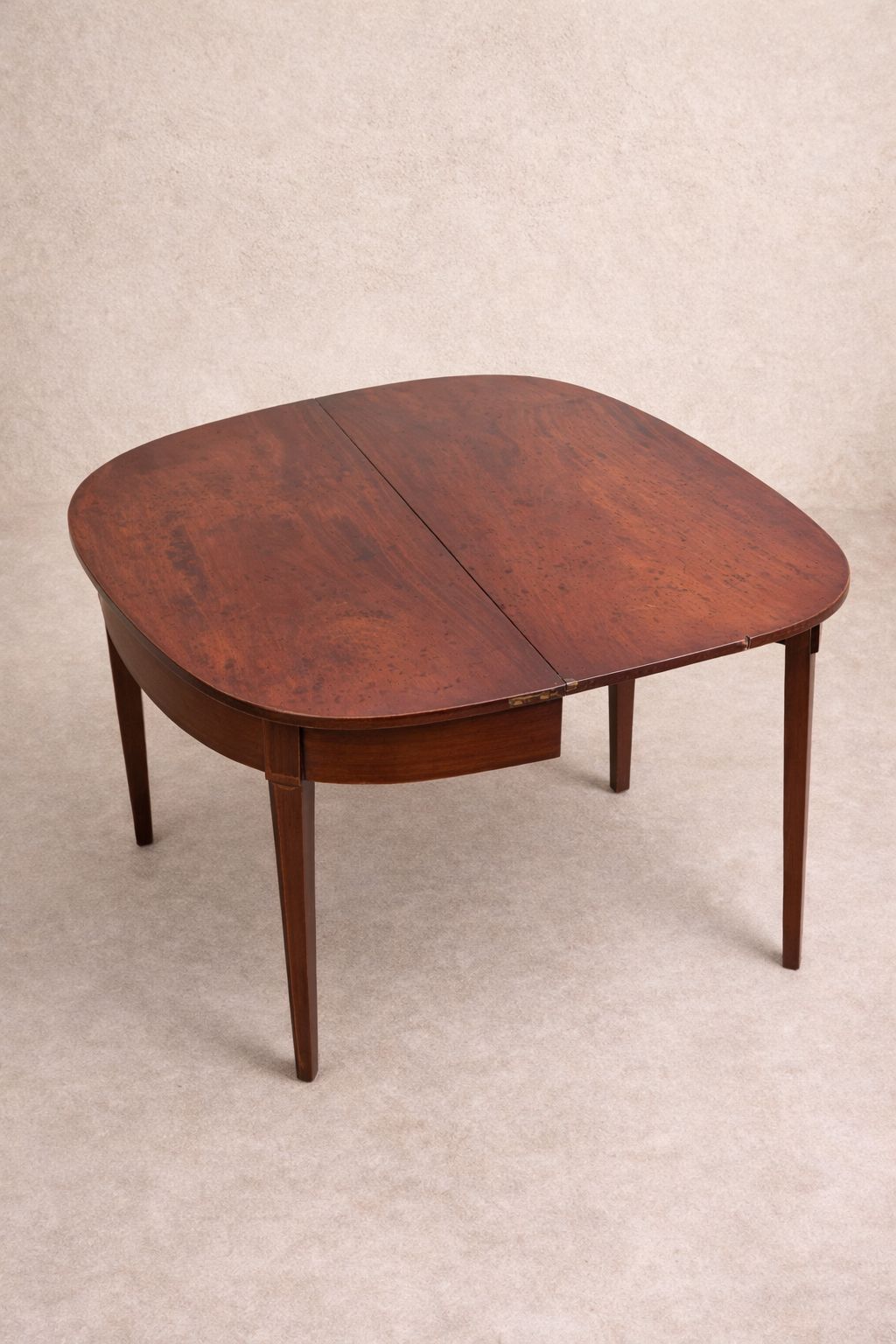 Early 20th Century Georgian Revival Mahogany Fold Over Tea Table With Inlay photo 525.0