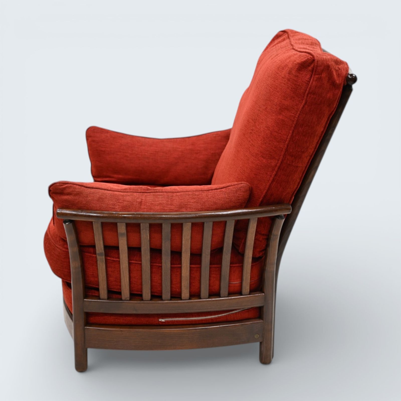 Ercol Renaissance Easy Chair Ercol Upholstery Vintage Fruitwood Finish* photo Furniture