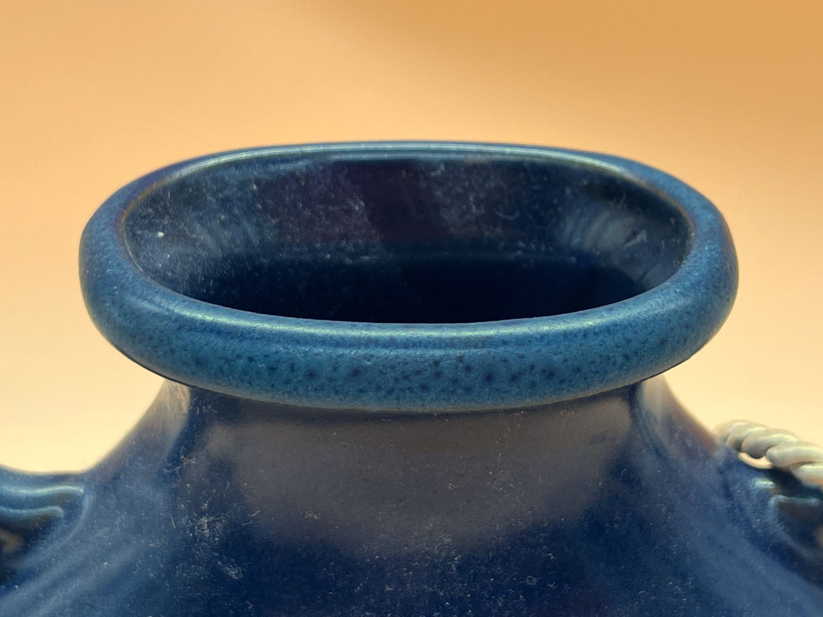 Mcm Porta Celi, Spain Pottery Blue And Purple Wall Pocket / Vase. photo for sale