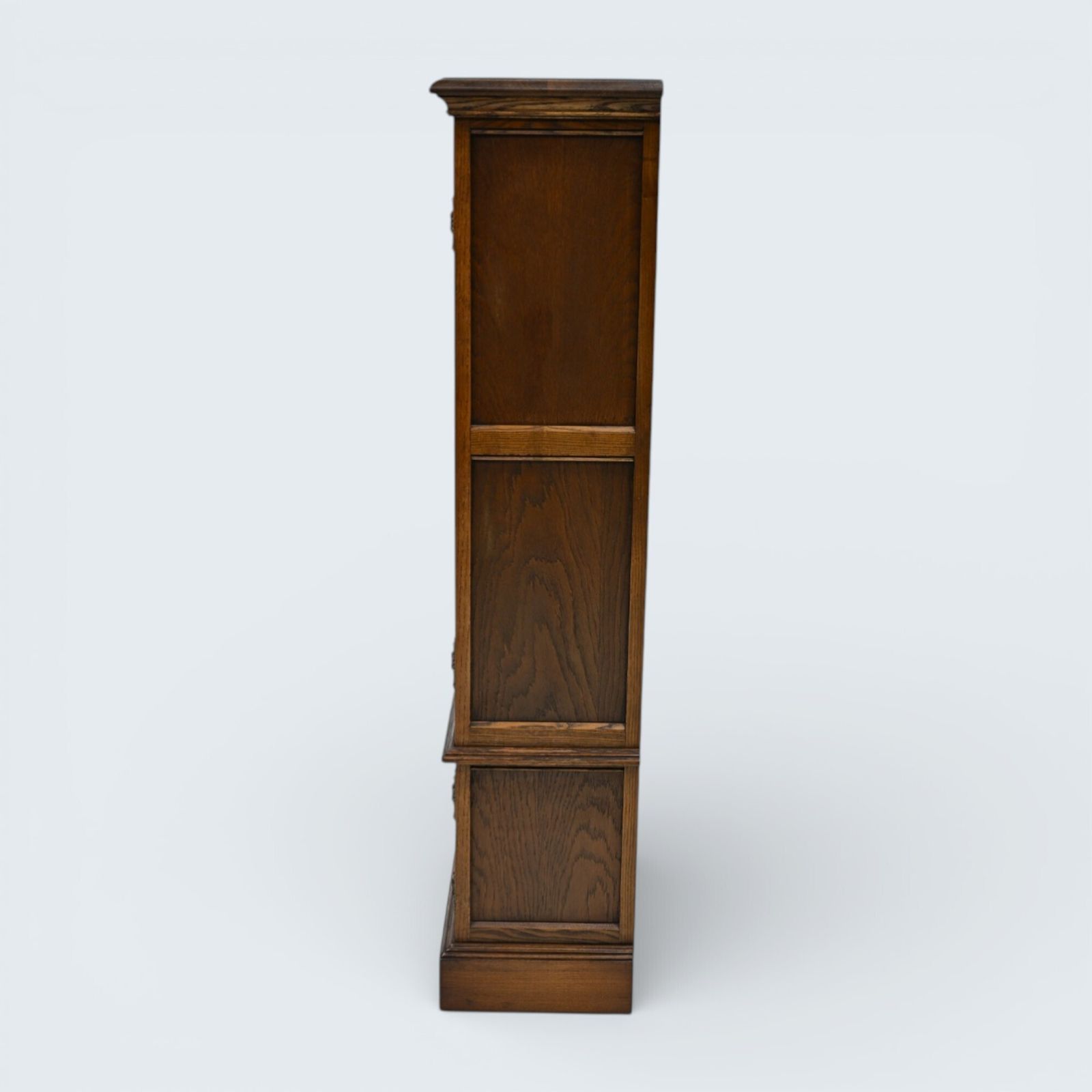 Old Charm Vintage Display Cabinet 2 Shelves Carvings Free Uk Delivery photo for sale