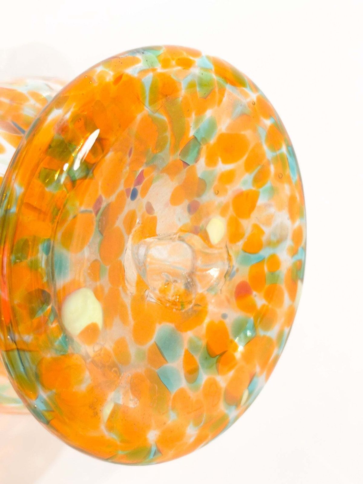 Orange And Blue Murano Glass Goto De Fornasa From The 1980s photo buy