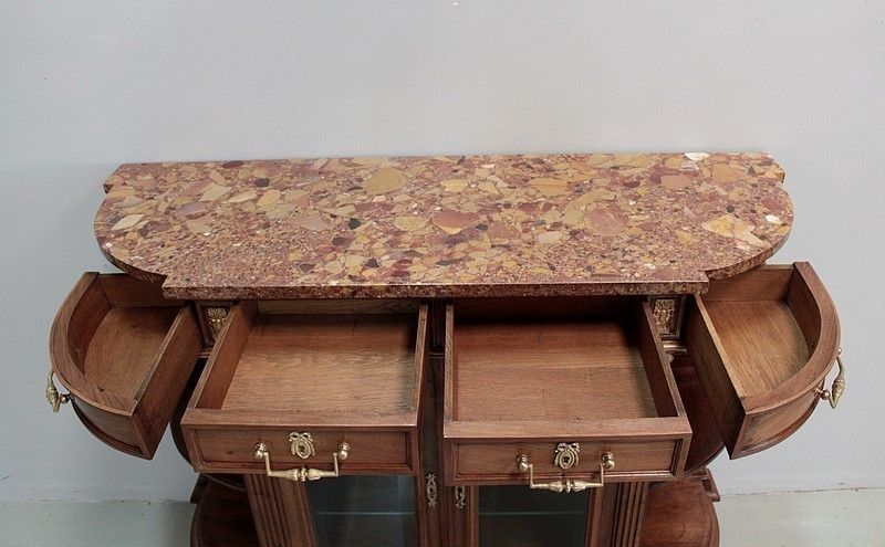 Buffet Serving Taste L XVI Walnut 19th photo for sale
