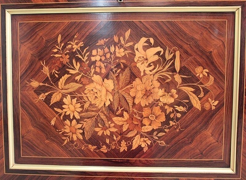 photo furniture Secretary In Marquetry Napoleon III