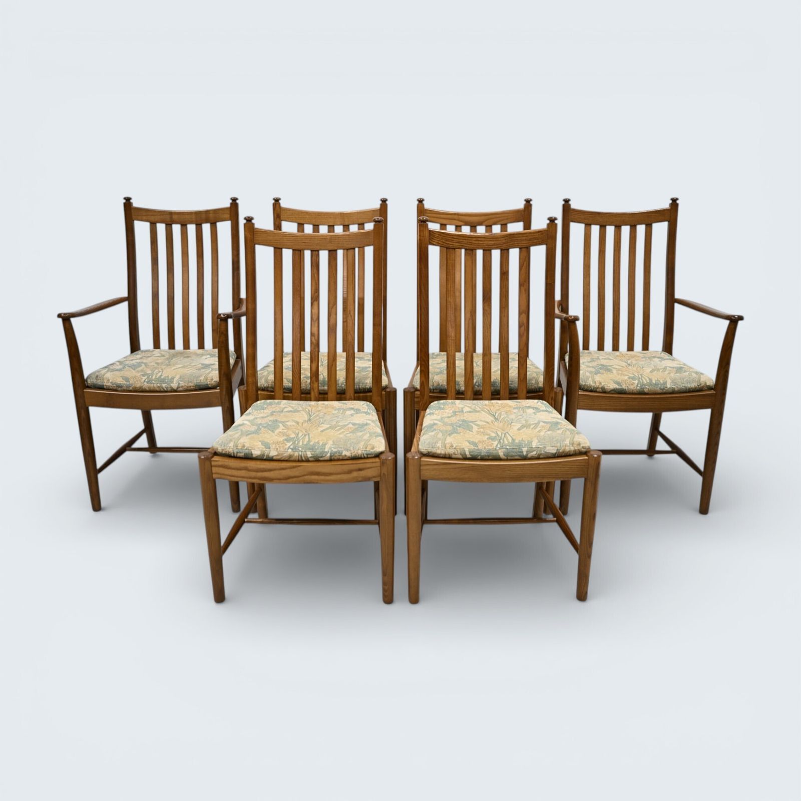 6 Ercol Dining Chairs Penn Range Model 1138 Golden Dawn Finish Free Uk Delivery*