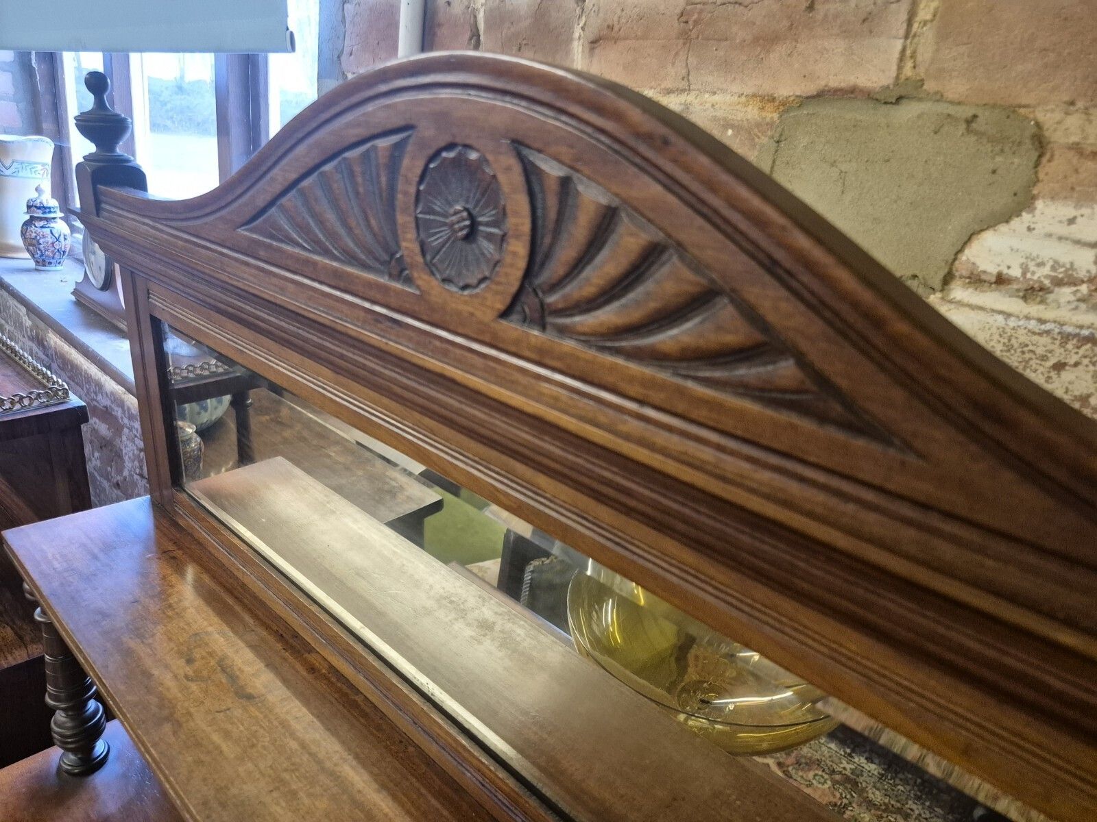 A Boho Character Victorian/Edwardian Mirror Back Mahogany Chiffonier Sideboard photo vintage
