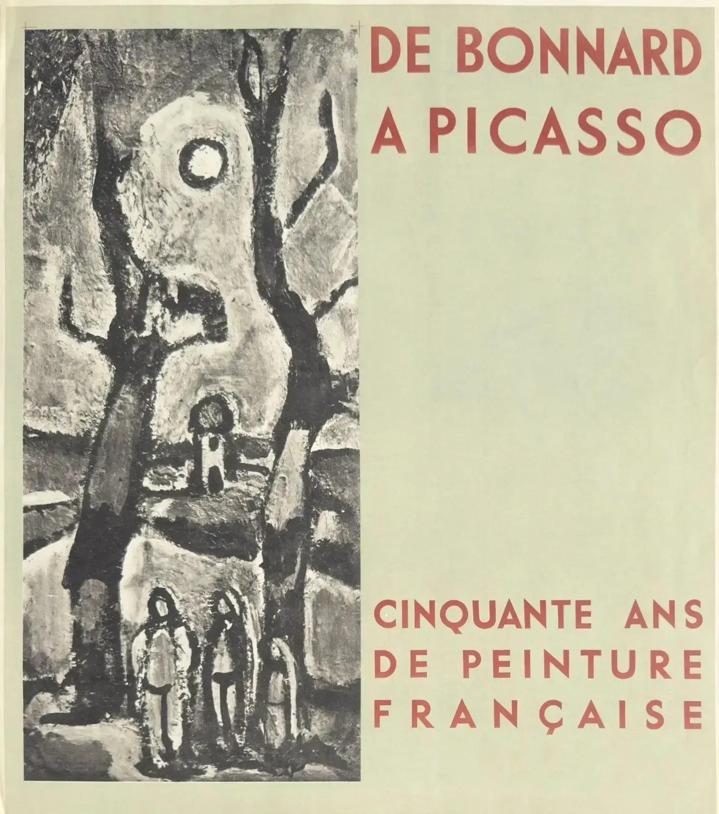 Georges Rouault Picasso Bonnard   Exhibition Poster 1953 Fifty Years Of Painting