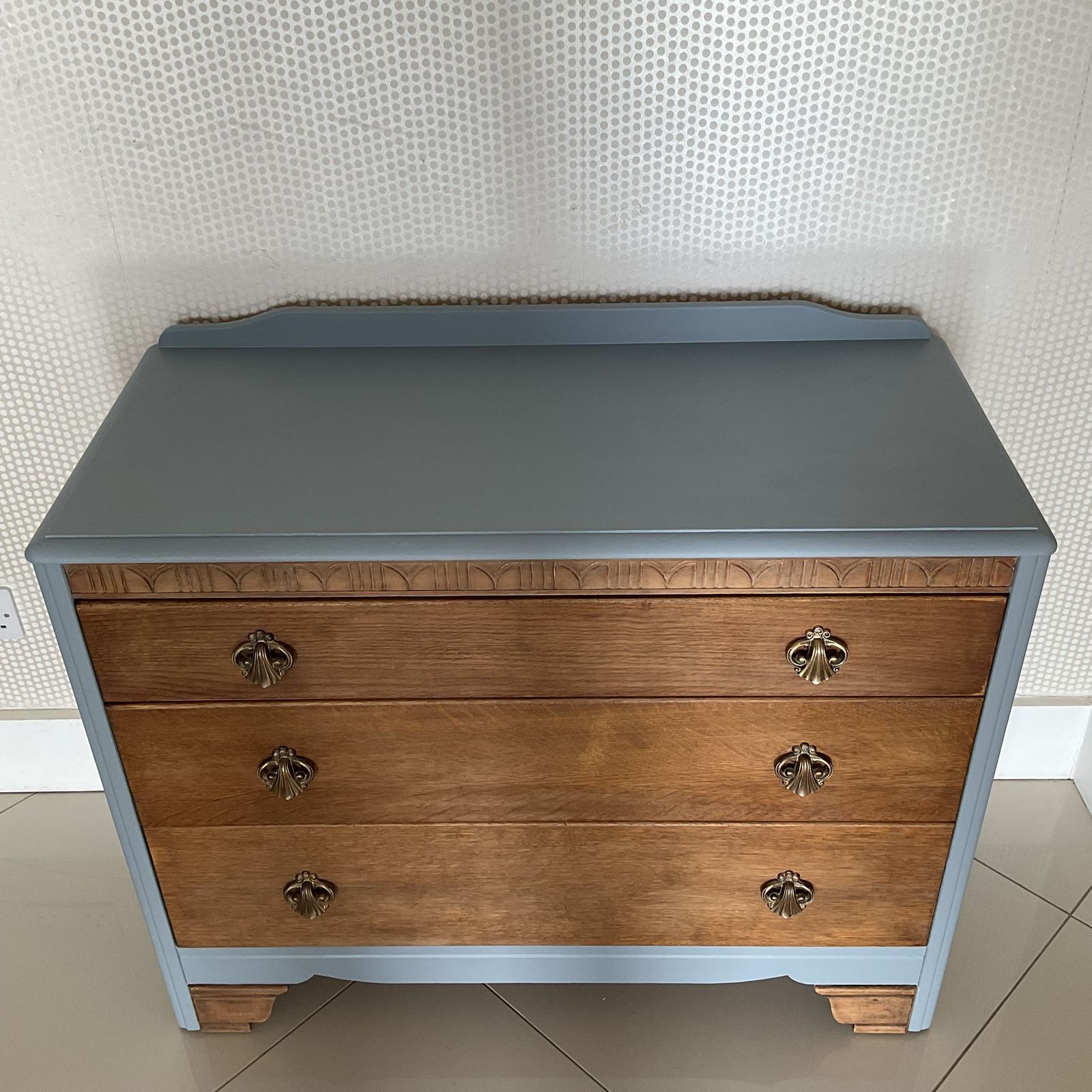 photo for sale Harris Lebus Mcm Vintage 3 Drawer Chest Of Drawers