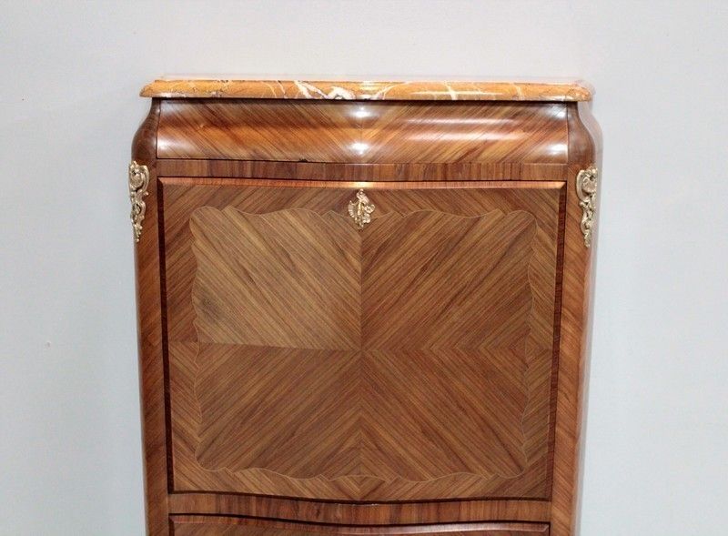 Secretary Louis XV Style Marquetry 20th photo furniture