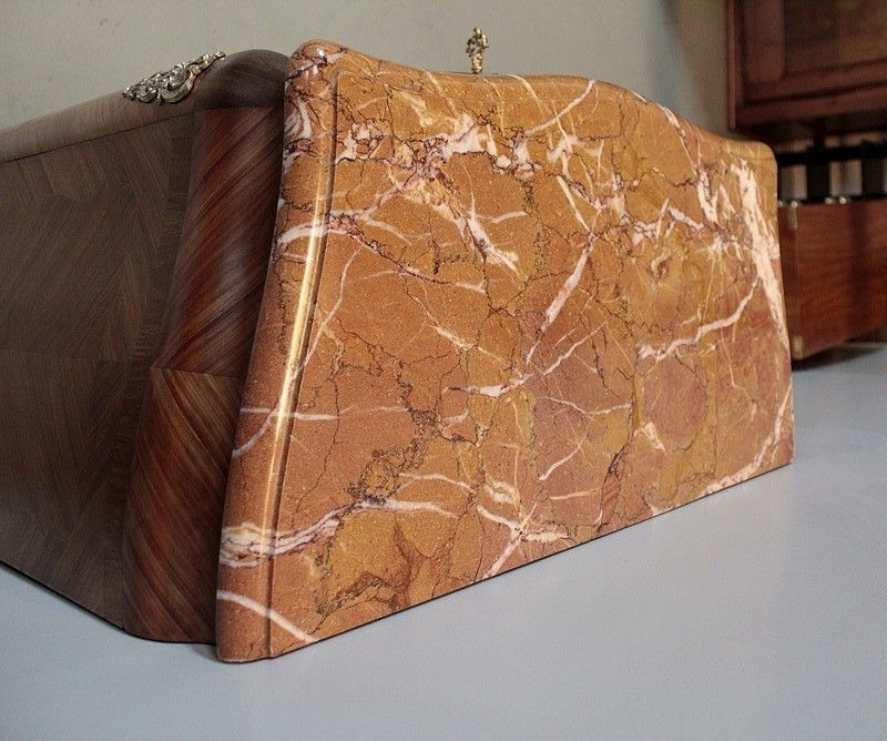 Secretary Louis XV Style Marquetry 20th photo Furniture