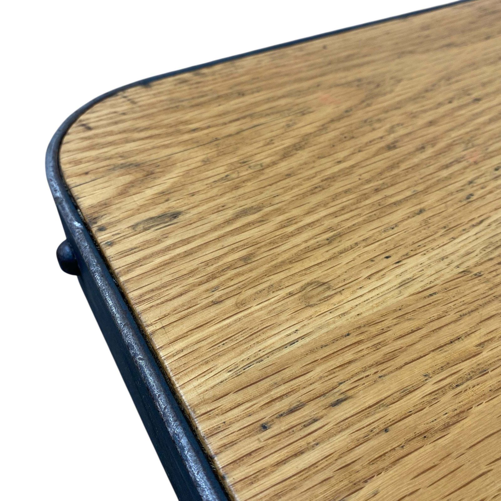 Industrial Bistro Table Oak Steel photo 435.0
