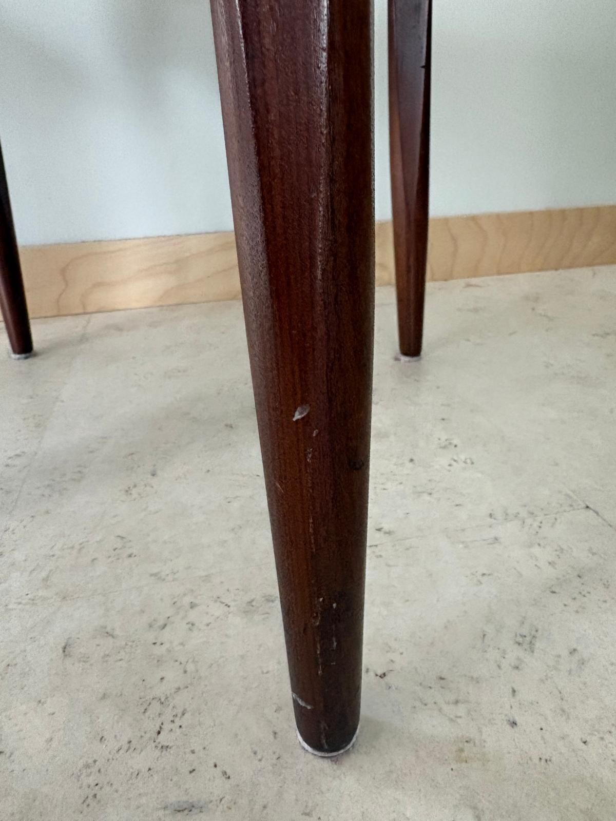 photo buy Pair Of Elliotts Of Newbury Teak And Leather Dining Chairs