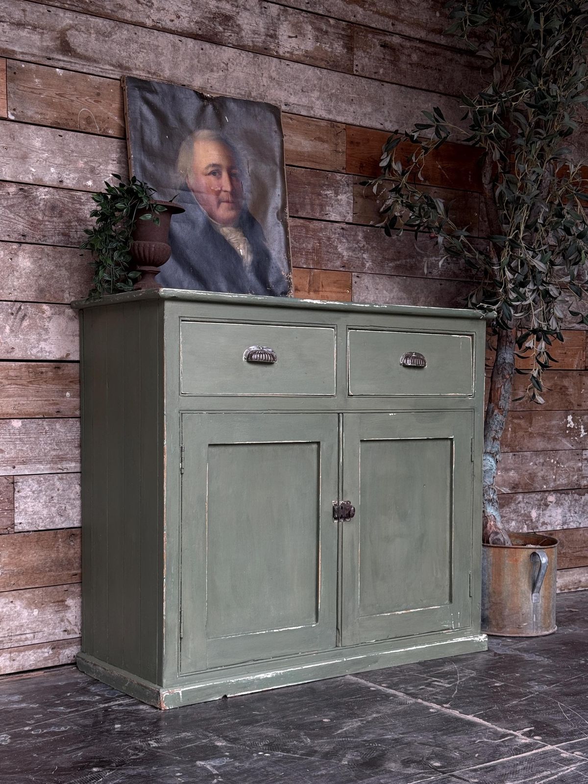 Rustic Old Pine Sideboard, 1920s photo for sale