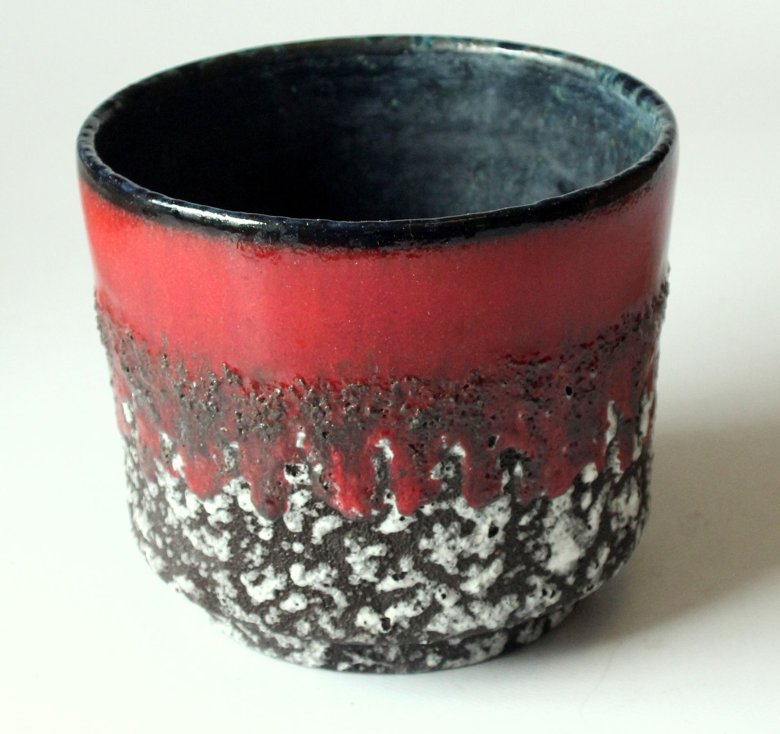 Vintage Fat Lava Style German Ceramic Plant Pot  From The 70s photo Home Decor