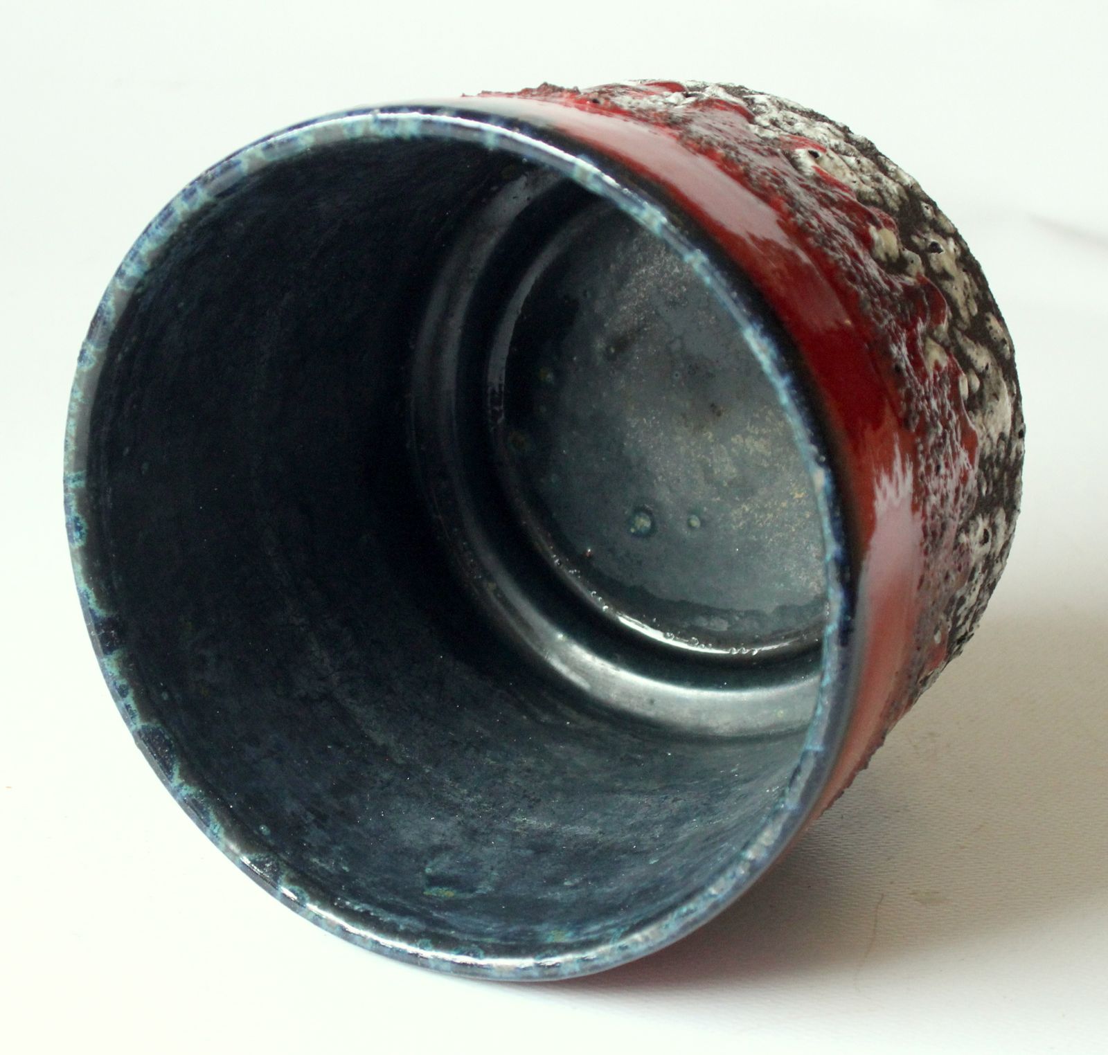 Vintage Fat Lava Style German Ceramic Plant Pot  From The 70s photo 59.0
