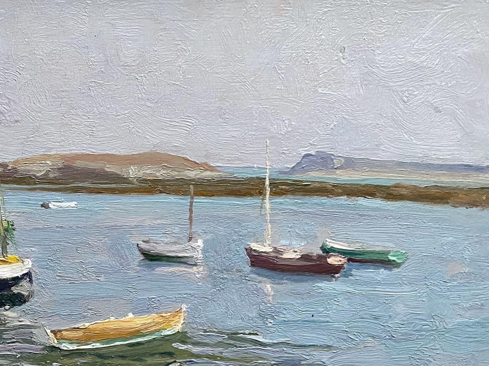 'Low Tide At Portivy, Brittany' By Oswald Poreau (Brussels 1877 – 1955 Waterloo) photo for sale