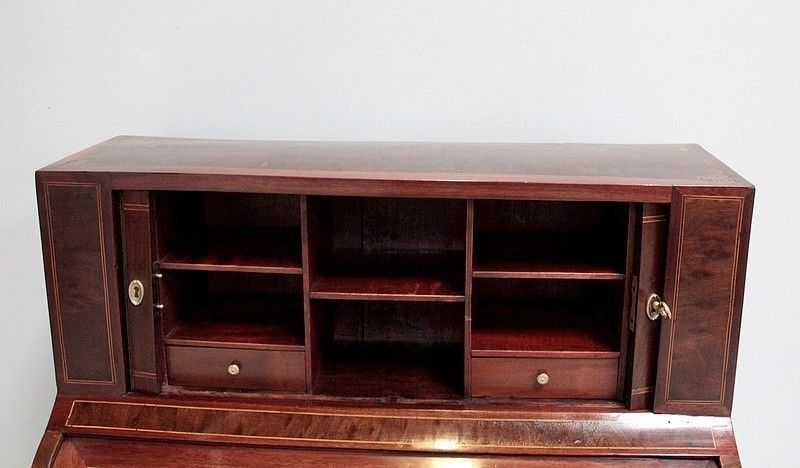 Office Cylinder Louis XVI Mahogany 18th photo 7583.89