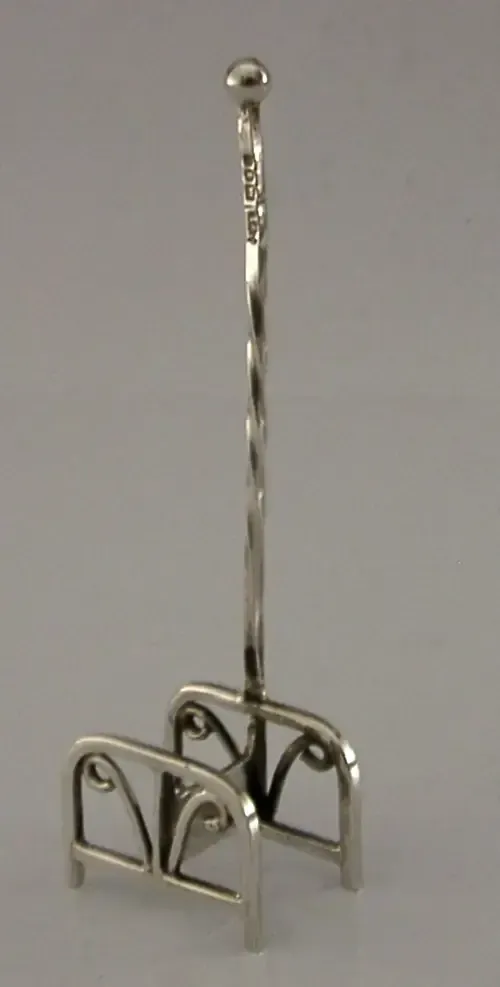 Sterling Silver Miniature Dolls House Gardening Boot Foot Scraper London 1995 photo furniture