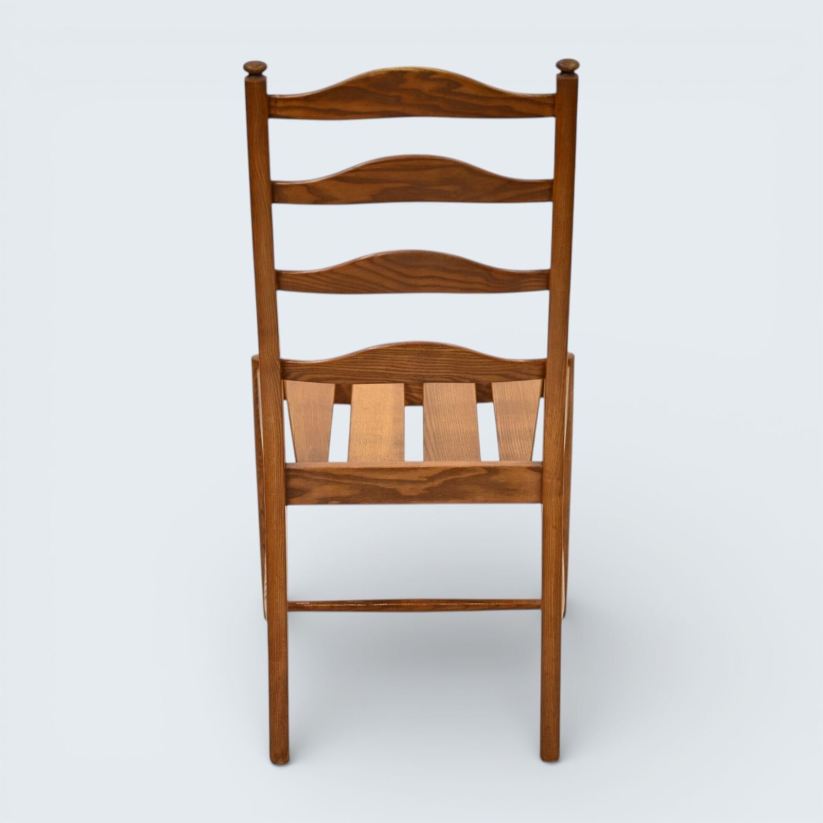 photo furniture Ercol Set Of 4 Dining Chairs Light Finish Ladderback 1970s Free Uk Delivery*