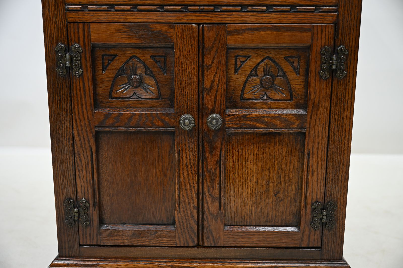 photo vintage Old Charm Hi Fi/Record Cabinet 2 Adjustable Shelves Light Oak Free Uk Delivery*