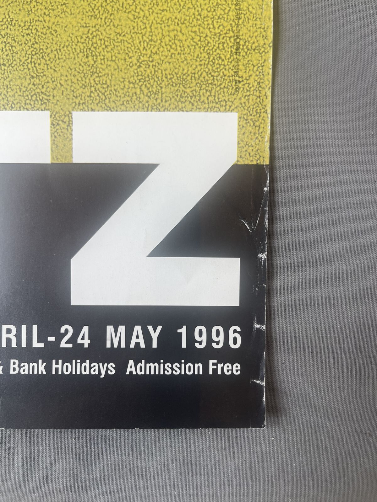 Rare And Original 1st Edition Poster For 1996 Georg Baselitz Exhibition University Of Northumbria photo furniture
