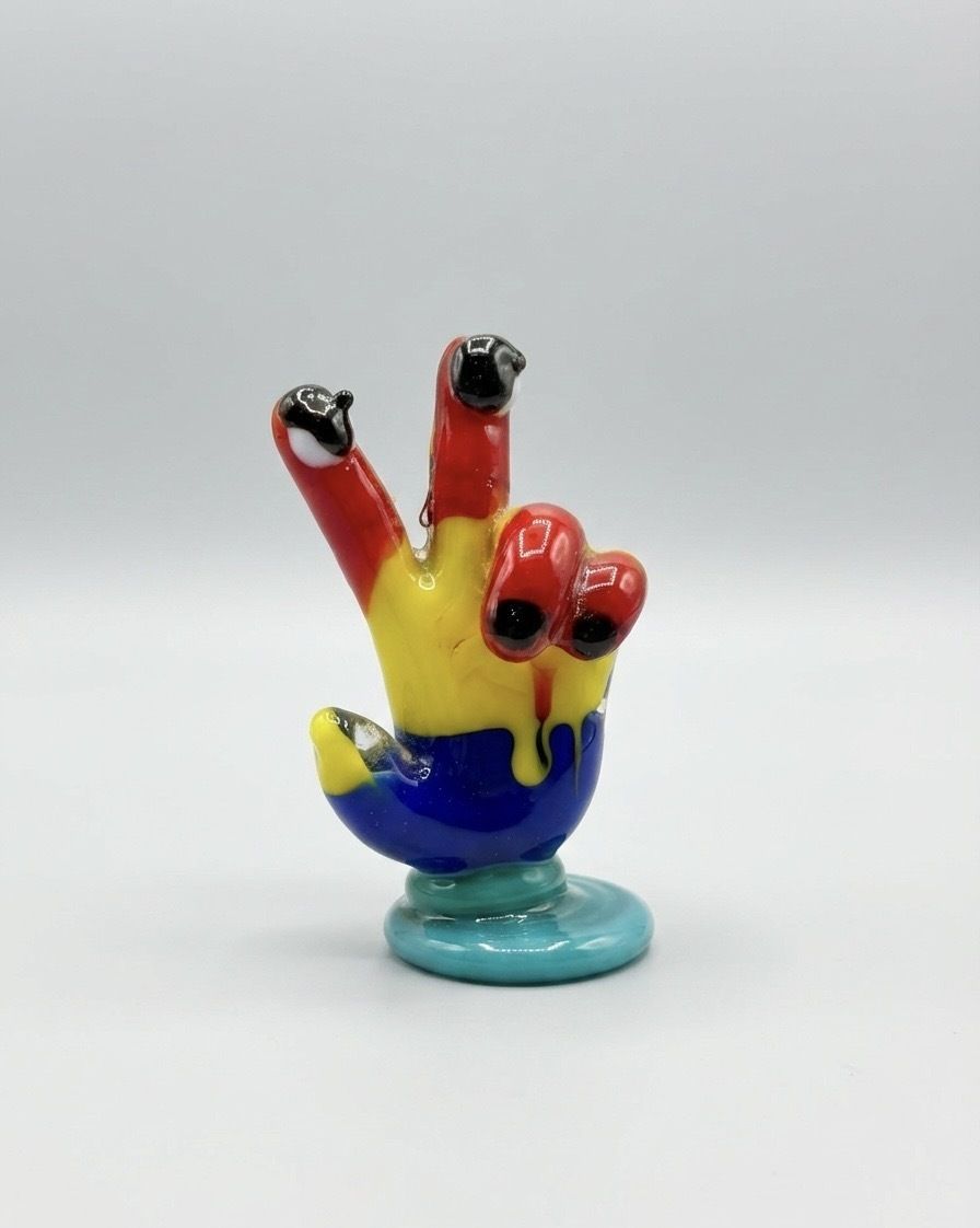Murano Glass Pizza Cutter, Bottle Stop And Corkscrew & Picasso Figurine